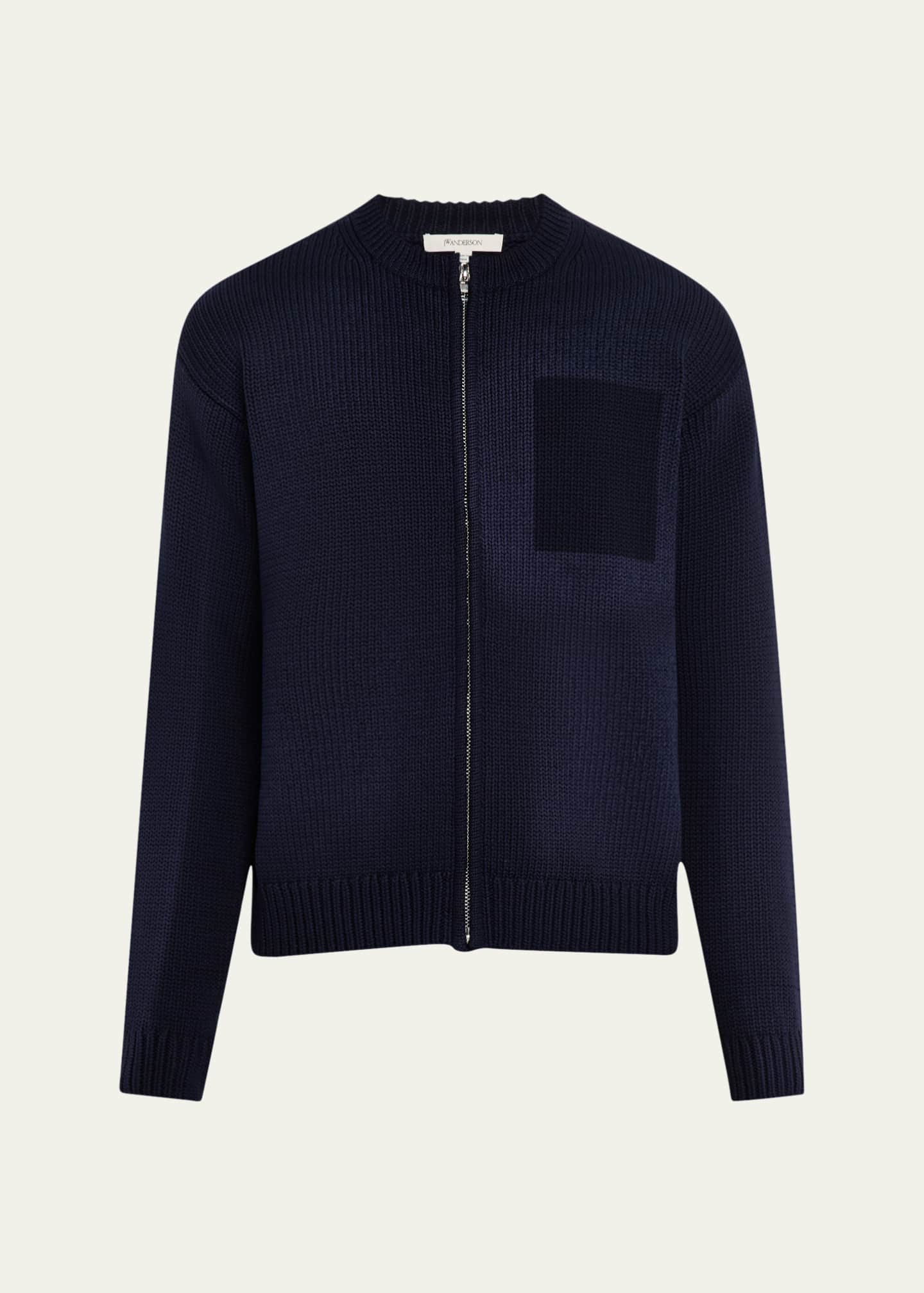 JW Anderson Men's Ribbed Zip Sweater Image 1 of 5