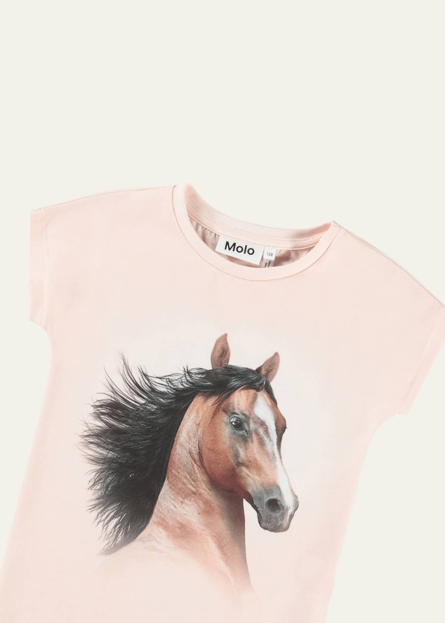 Molo Girl's Ragnhilde Horse Graphic T-Shirt, Size 8-14 Image 3 of 3