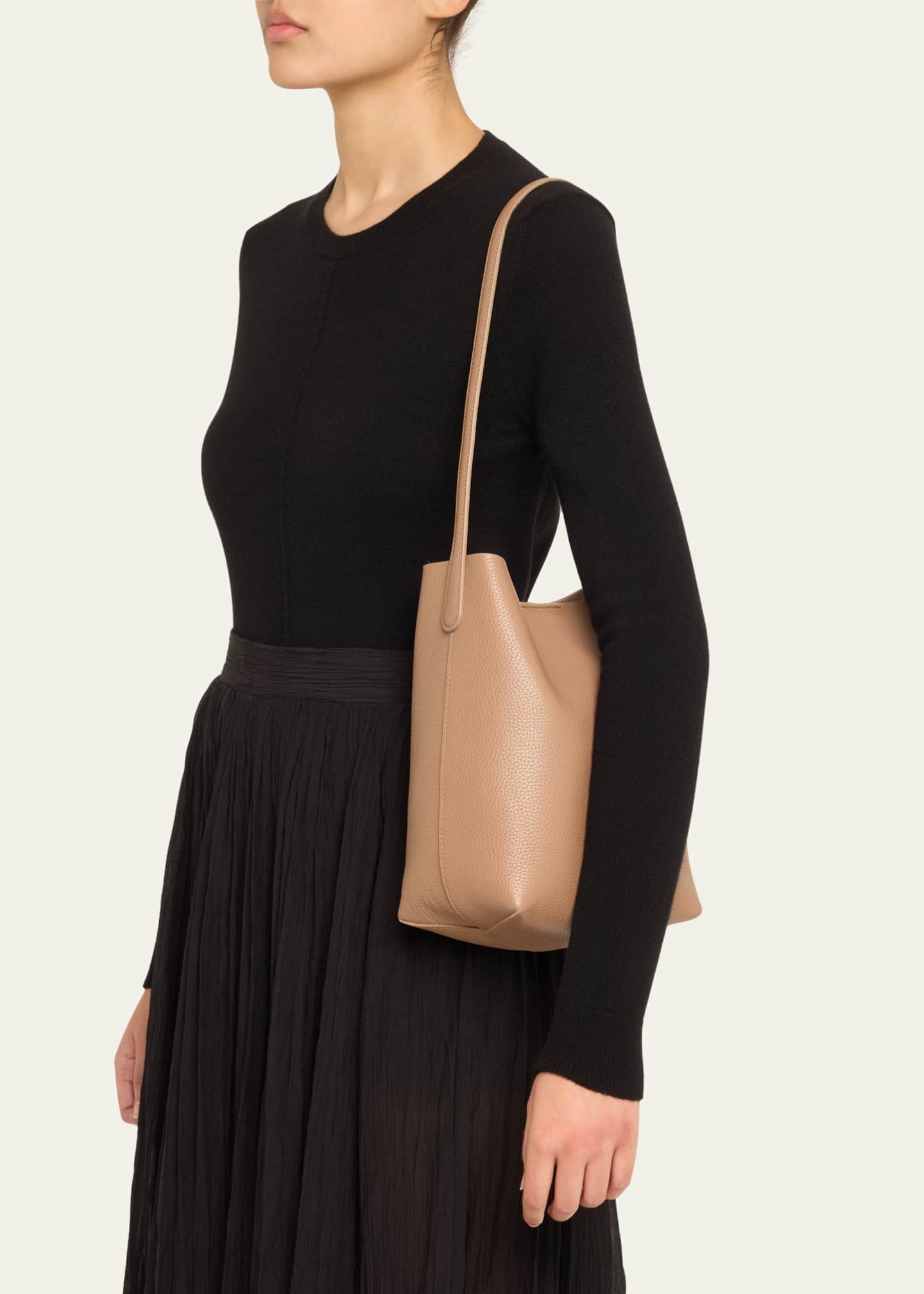 Mansur Gavriel Cabas Mini Leather Everyday Shoulder Bag Image 2 of 6