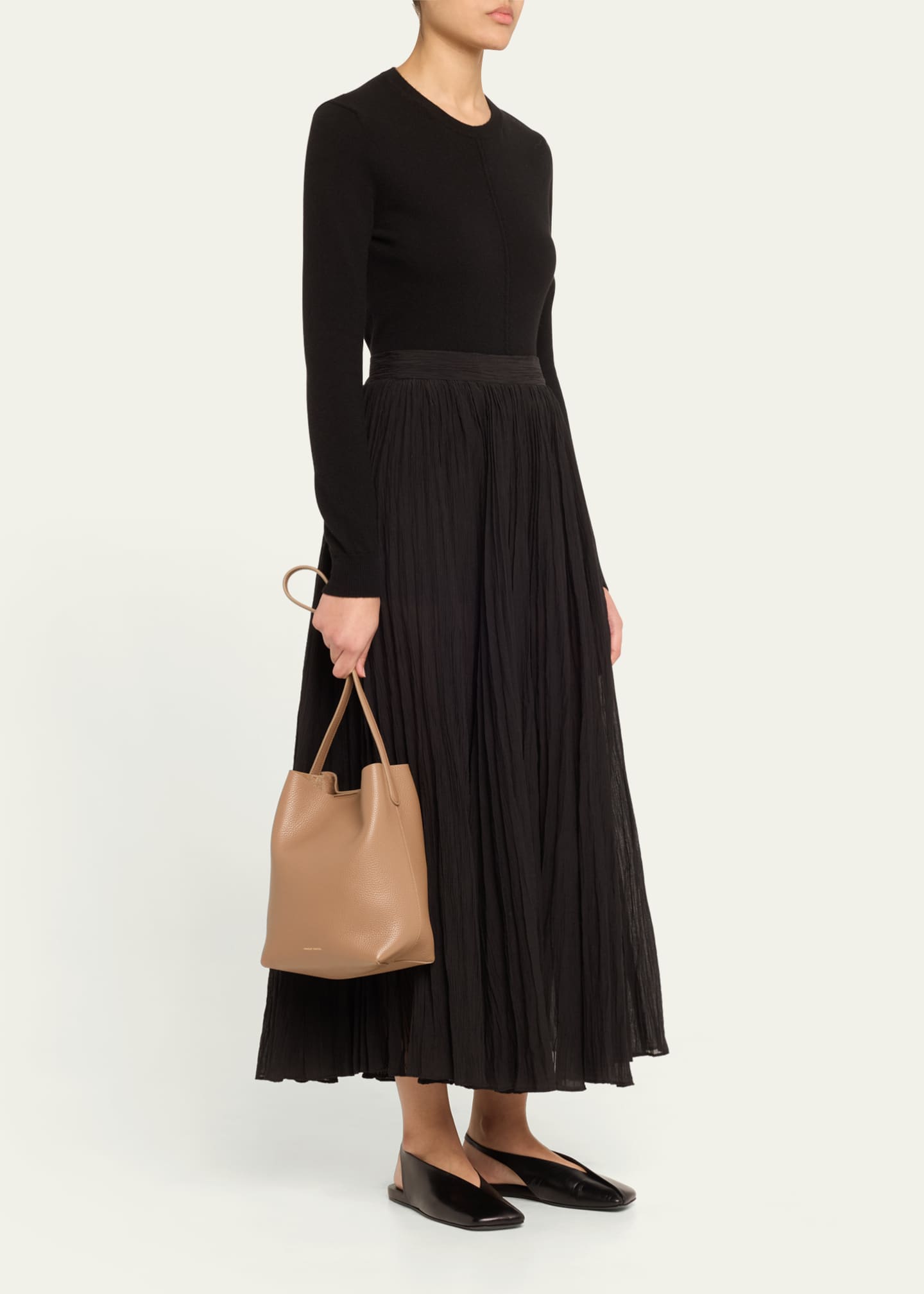 Mansur Gavriel Cabas Mini Leather Everyday Shoulder Bag Image 5 of 6