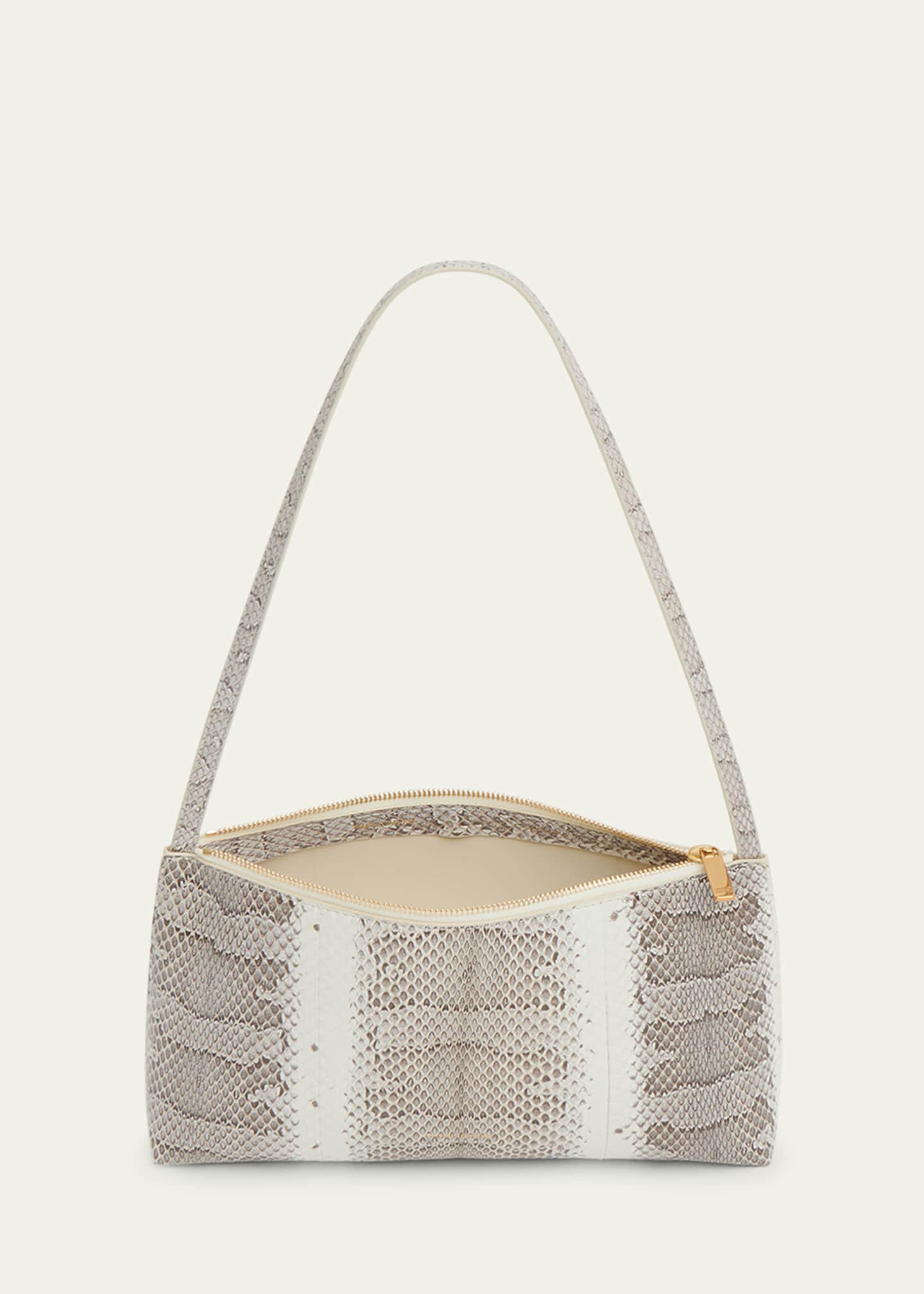 Mansur Gavriel Gaia Watersnake Zip Shoulder Bag Image 2 of 3