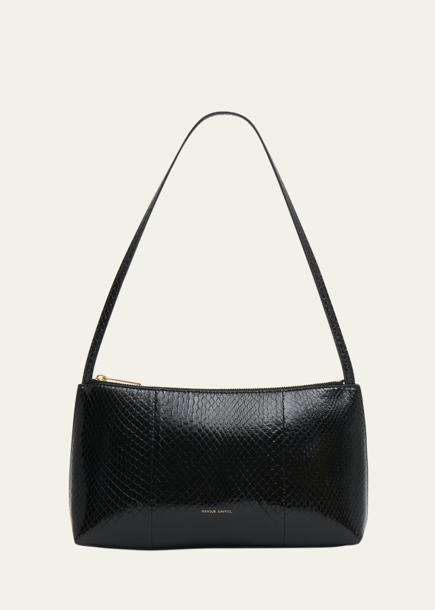 Mansur Gavriel Gaia Watersnake Zip Shoulder Bag Image 1 of 3