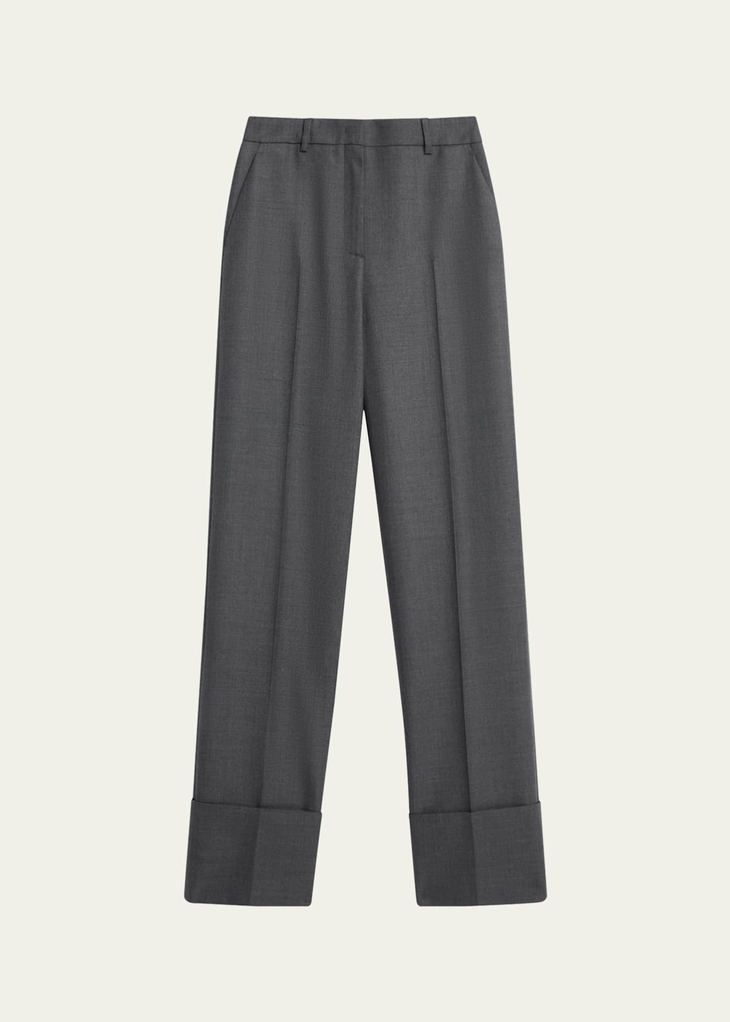 Valentino Garavani Cuffed Wool Trousers Image 1 of 5