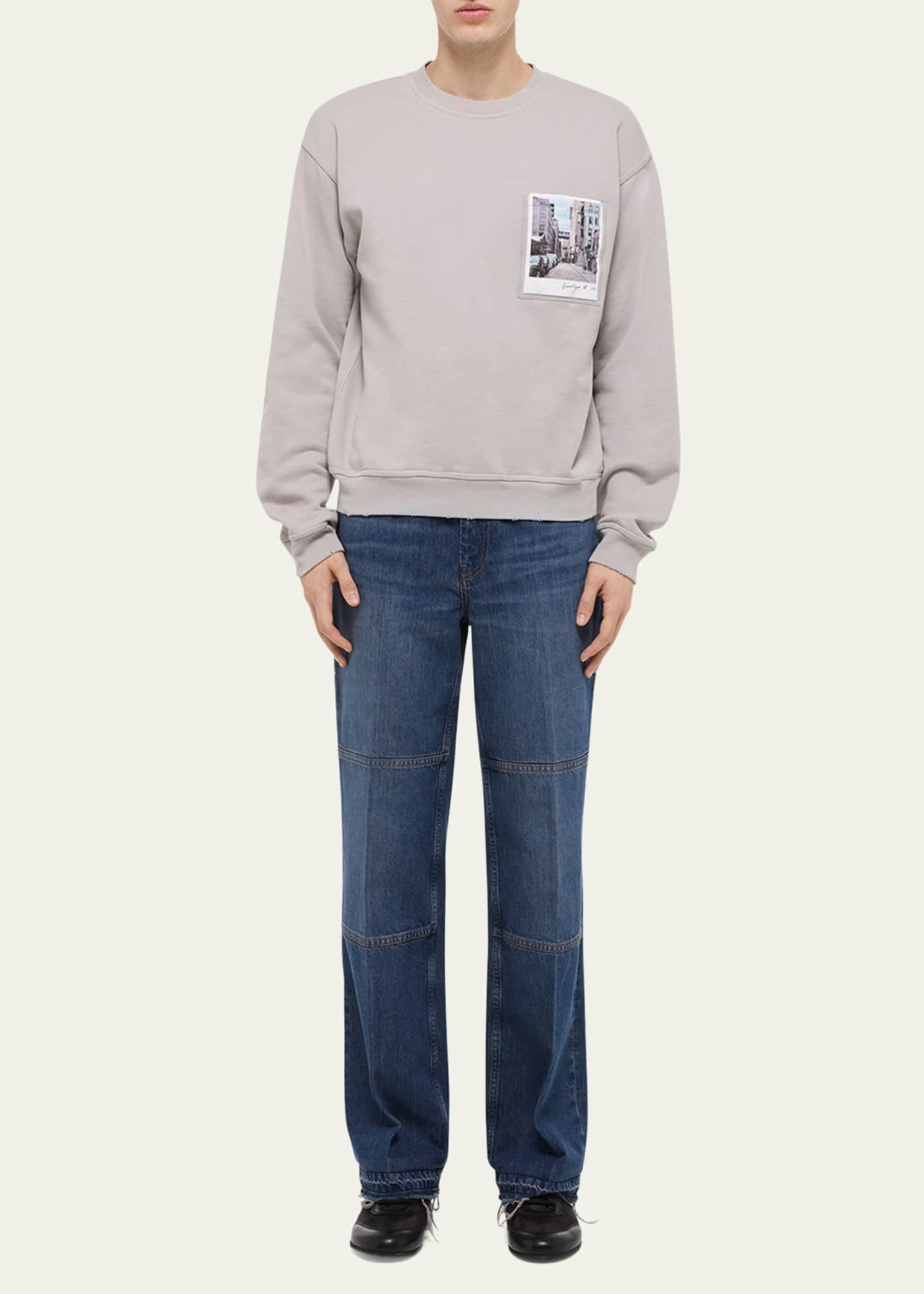 Helmut Lang Men's Postcard Building Shirt White