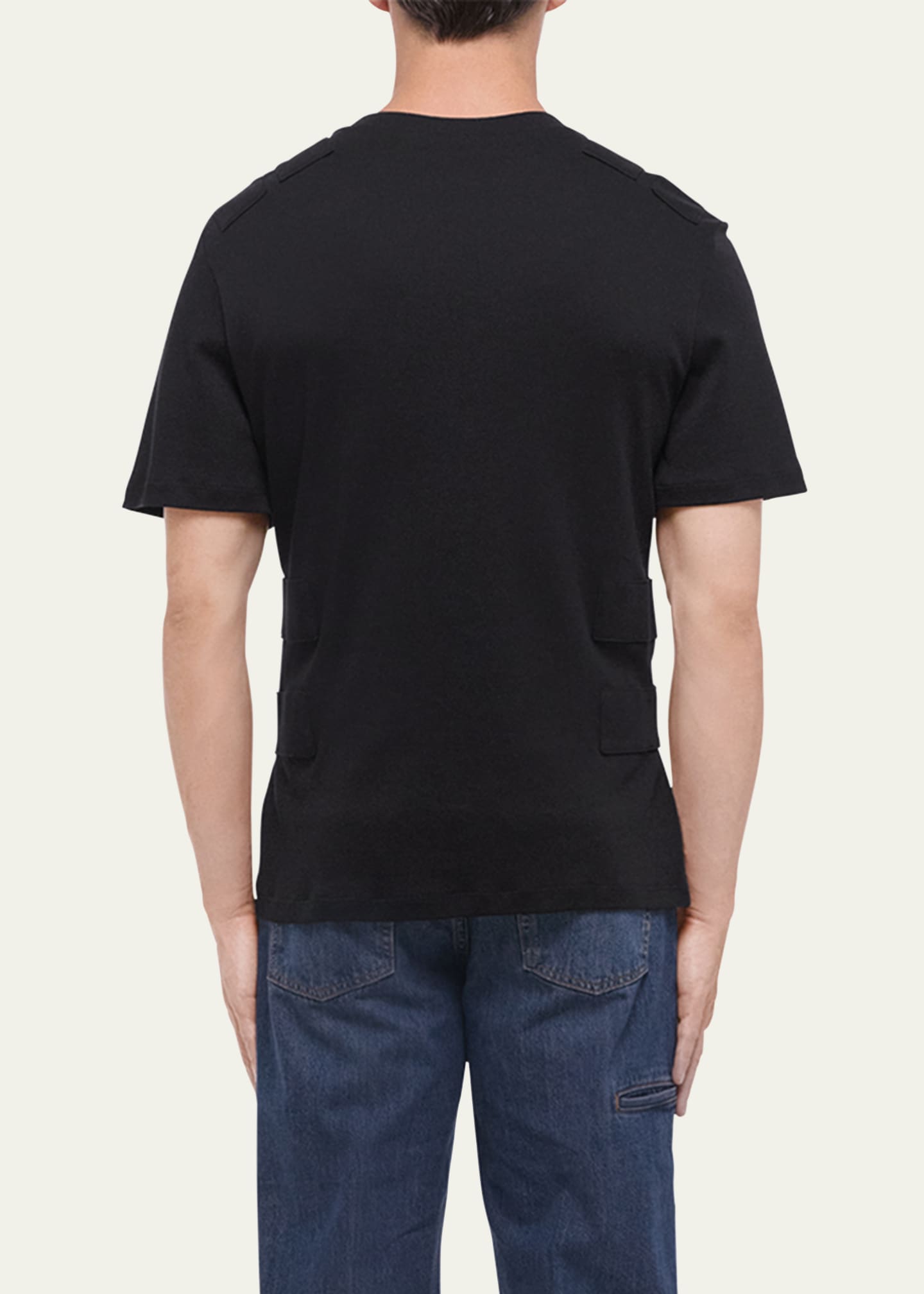 Helmut Lang Men's Armor Grip-Strap Crewneck T-Shirt Image 3 of 5
