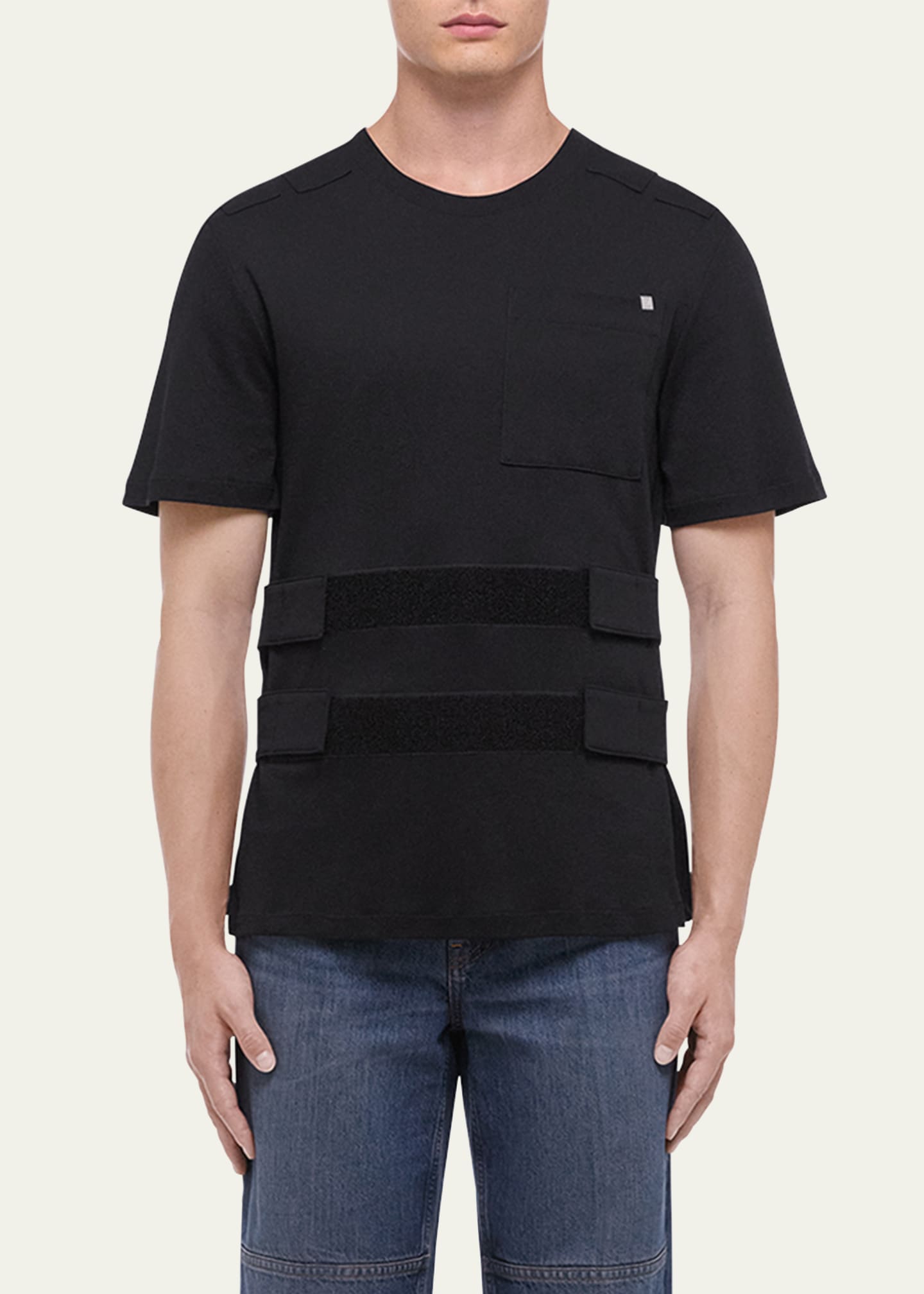 Helmut Lang Men's Armor Grip-Strap Crewneck T-Shirt Image 4 of 5