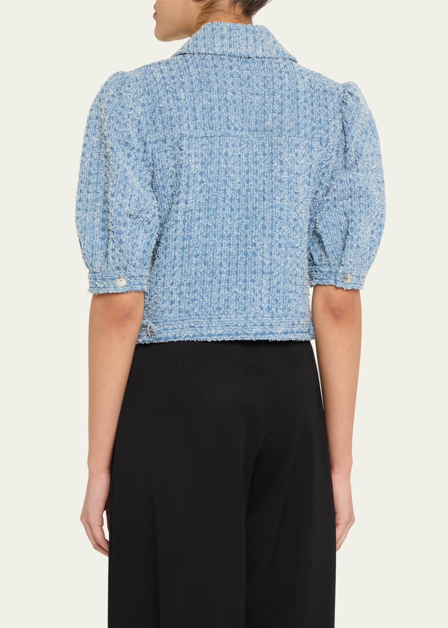 Ramy Brook Ardith Textured Denim Jacket Image 3 of 5