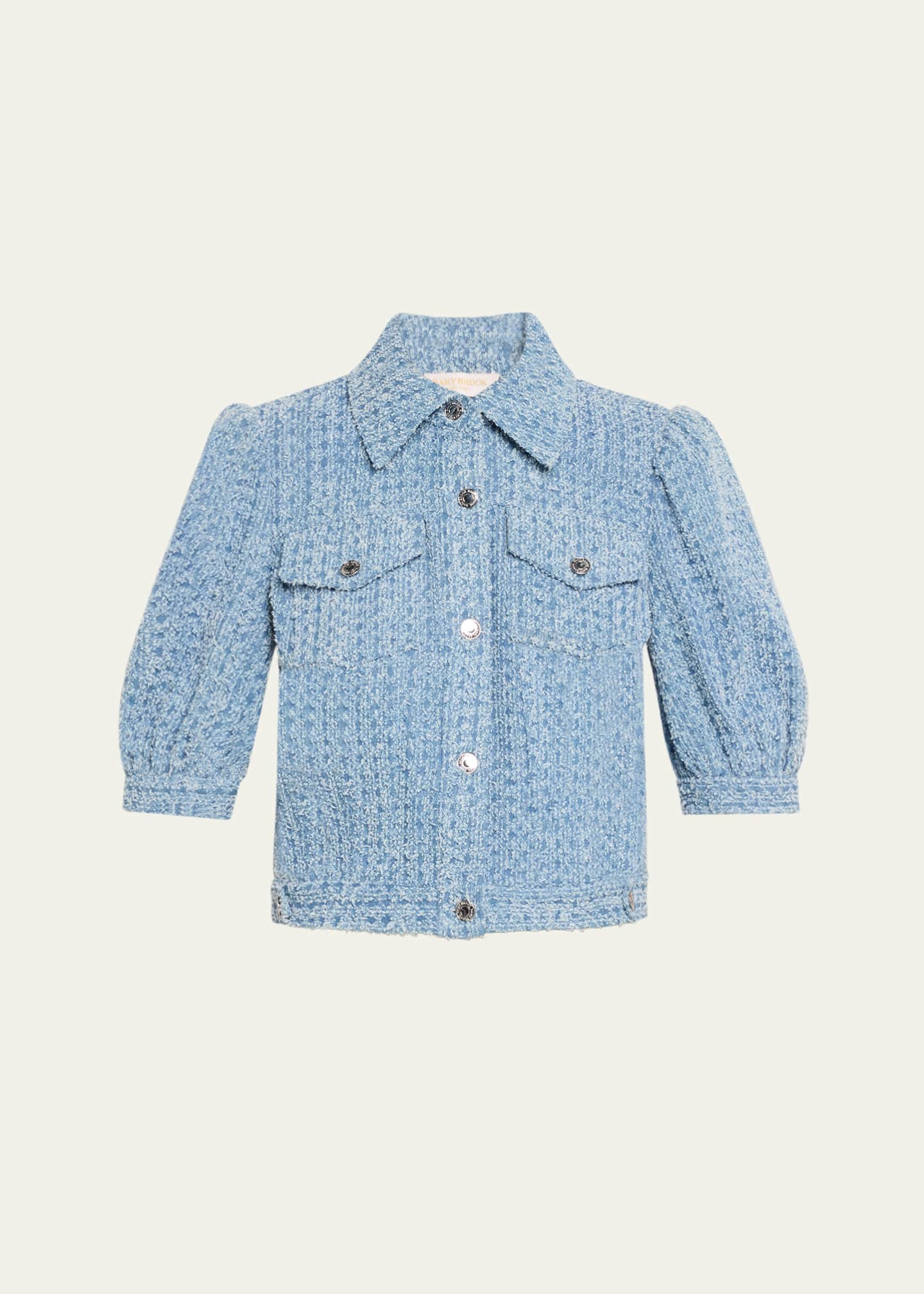 Ramy Brook Ardith Textured Denim Jacket Image 1 of 5