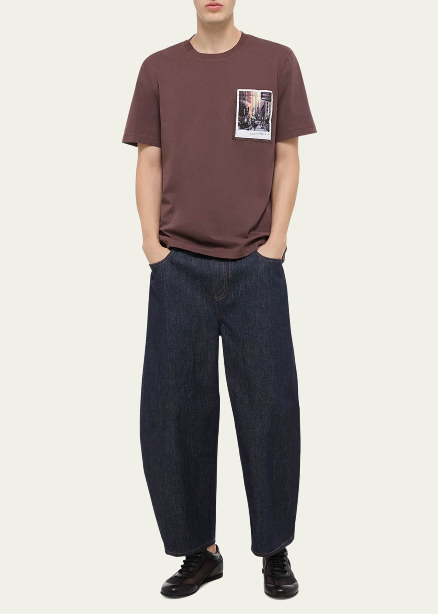 Helmut Lang Men's Manhattan Postcard T-Shirt Image 2 of 5
