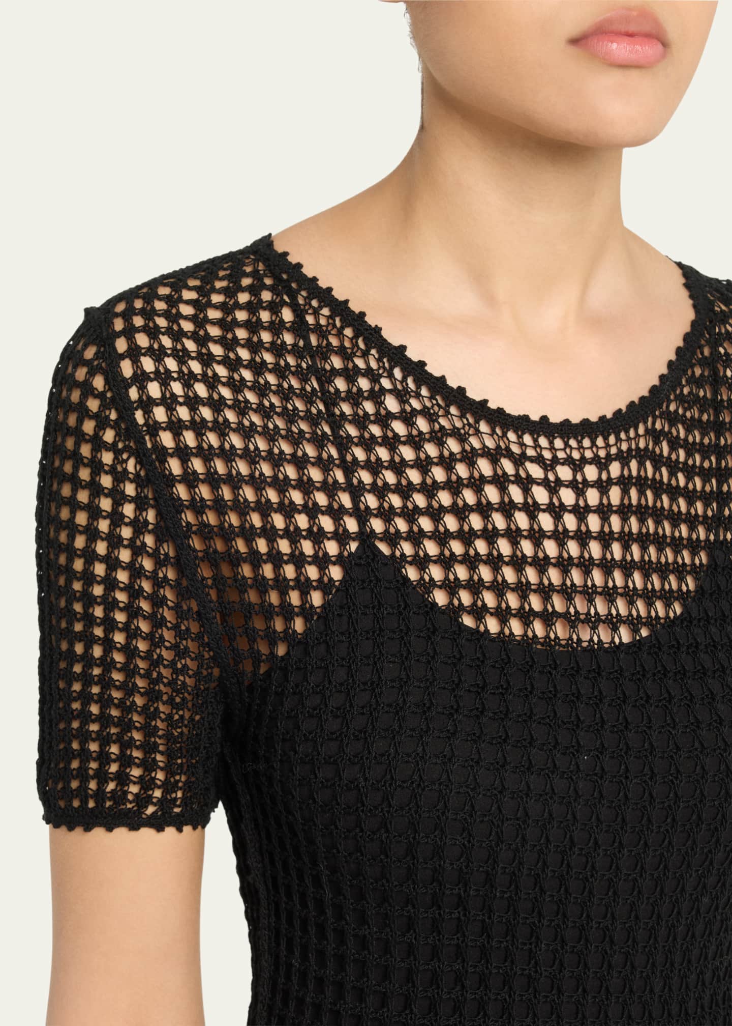 Nili Lotan Yoko Open-Knit Maxi Dress Image 5 of 5