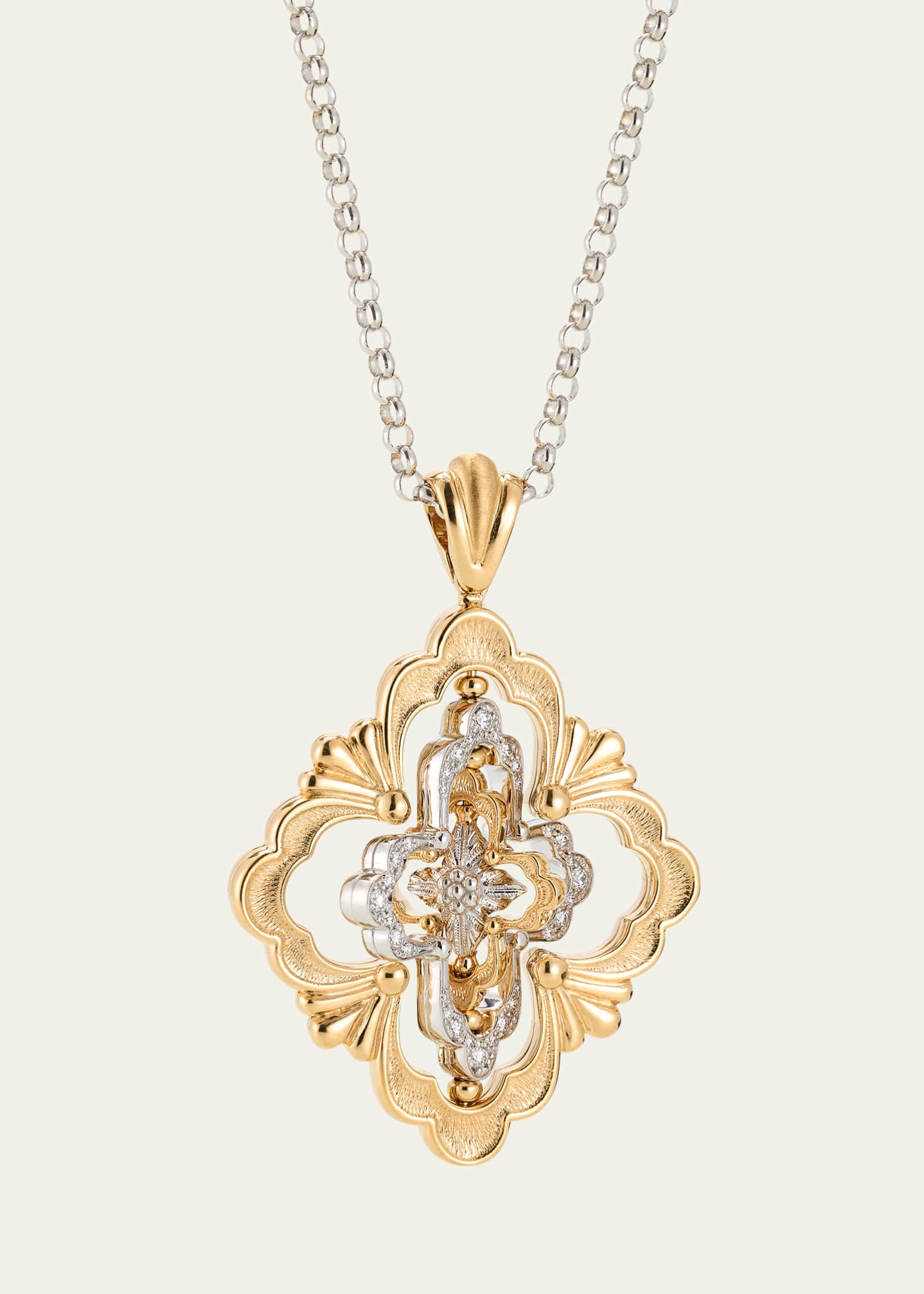 Opera Galileo 18K Gold Diamond Pendant Necklace