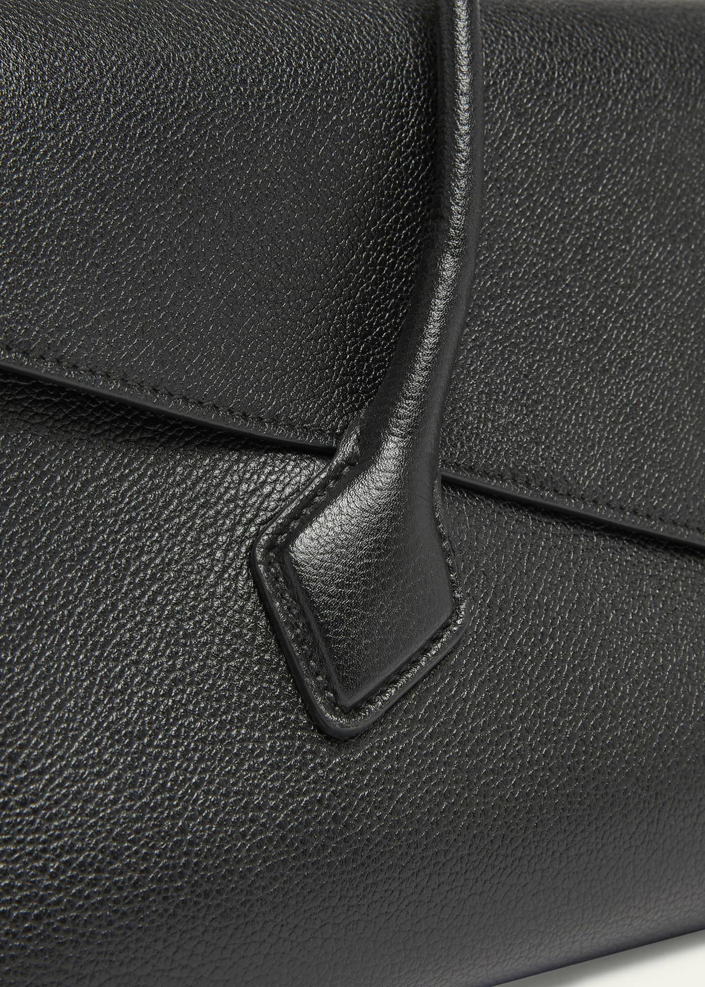 ALAIA Le Teckel Shoulder Bag in Grained Leather Image 4 of 4