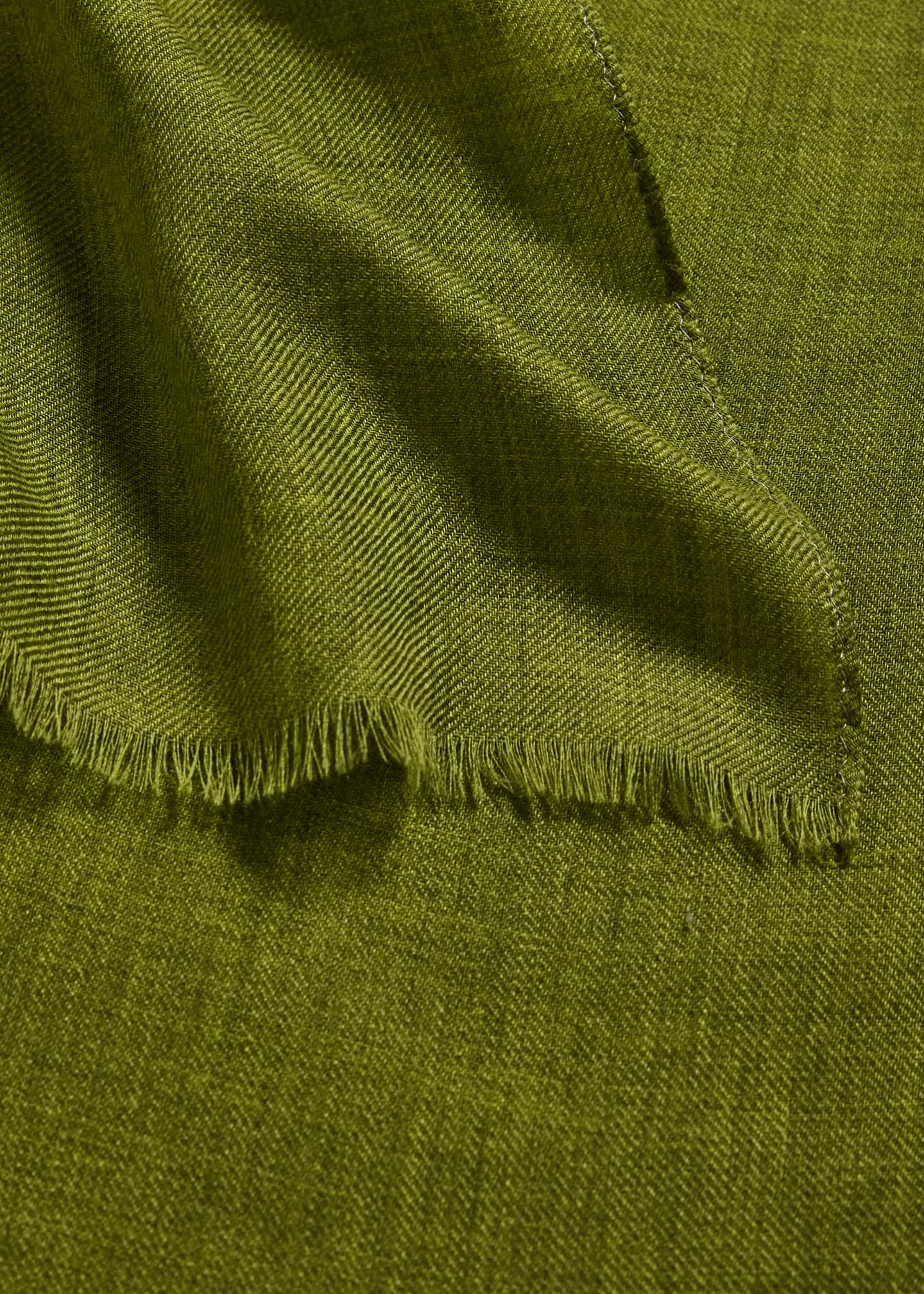 PIACENZA Men's Solid Cashmere Scarf Image 3 of 3