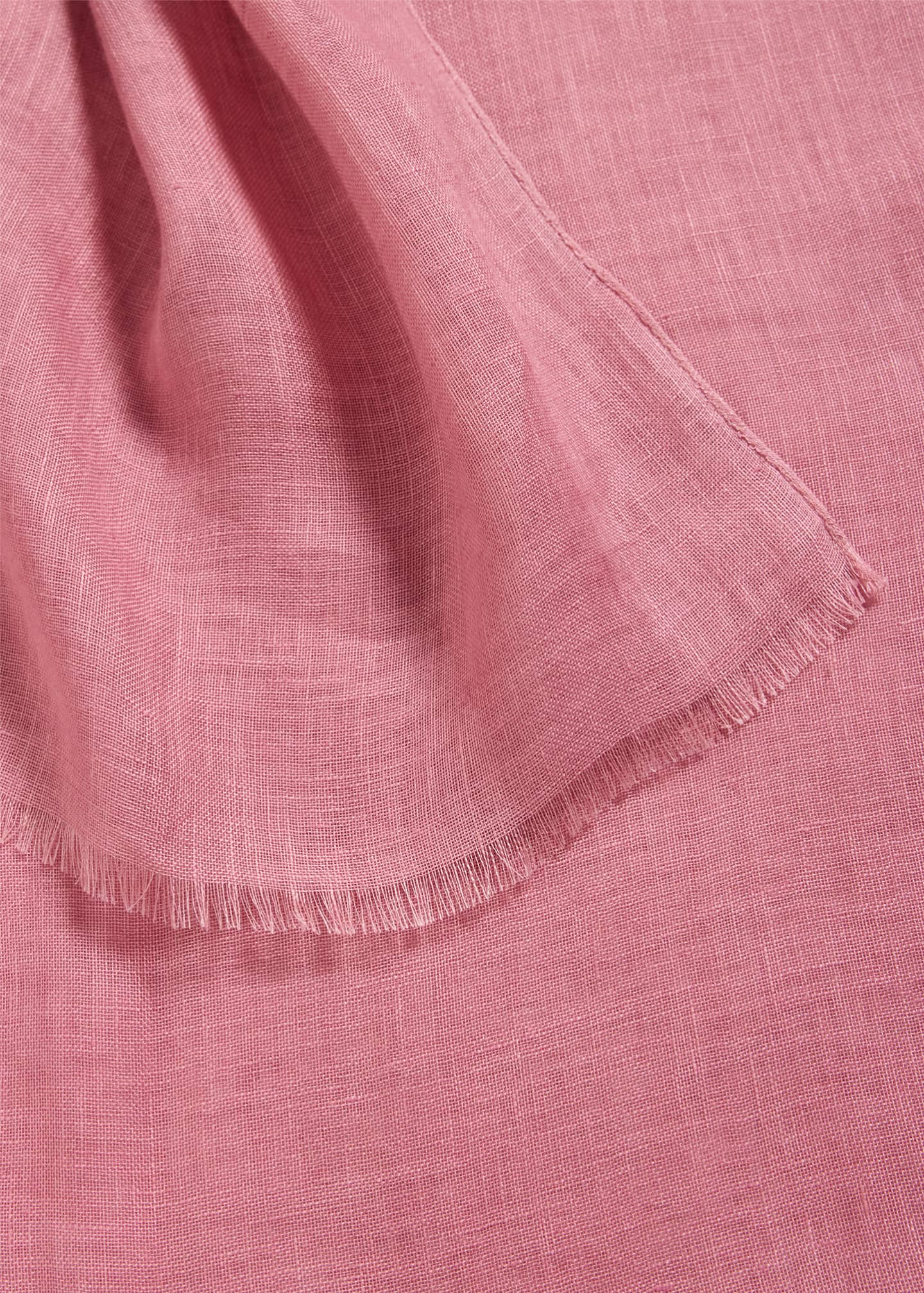 PIACENZA Men's Solid Linen Scarf Image 3 of 3