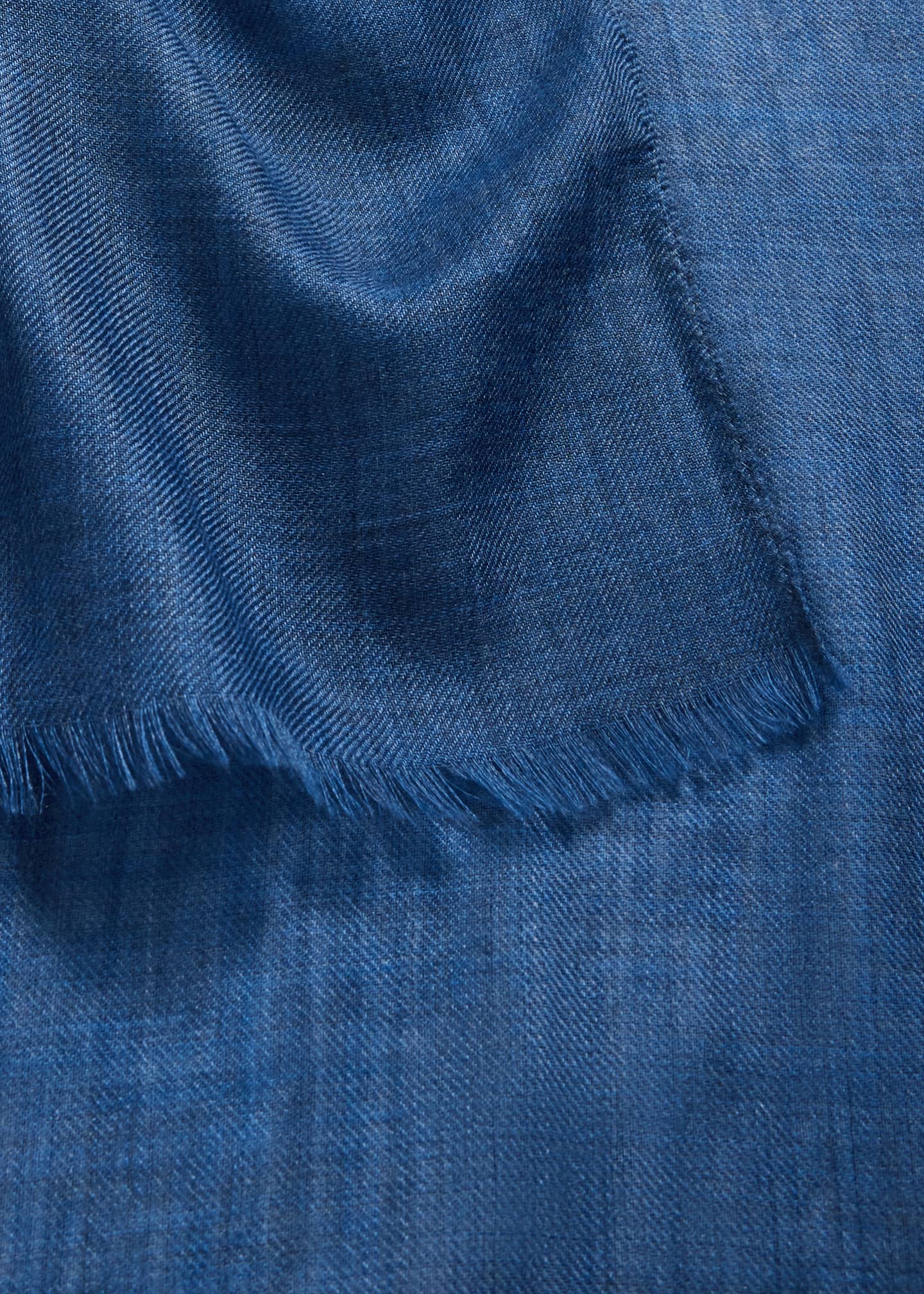 PIACENZA Men's Solid Cashmere Scarf Image 4 of 4