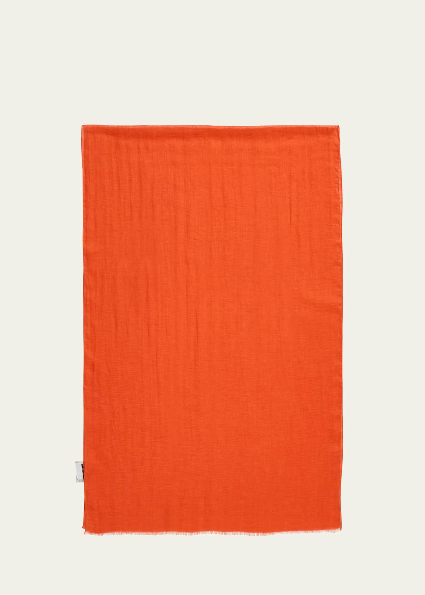 PIACENZA Men's Solid Linen Scarf Image 1 of 3