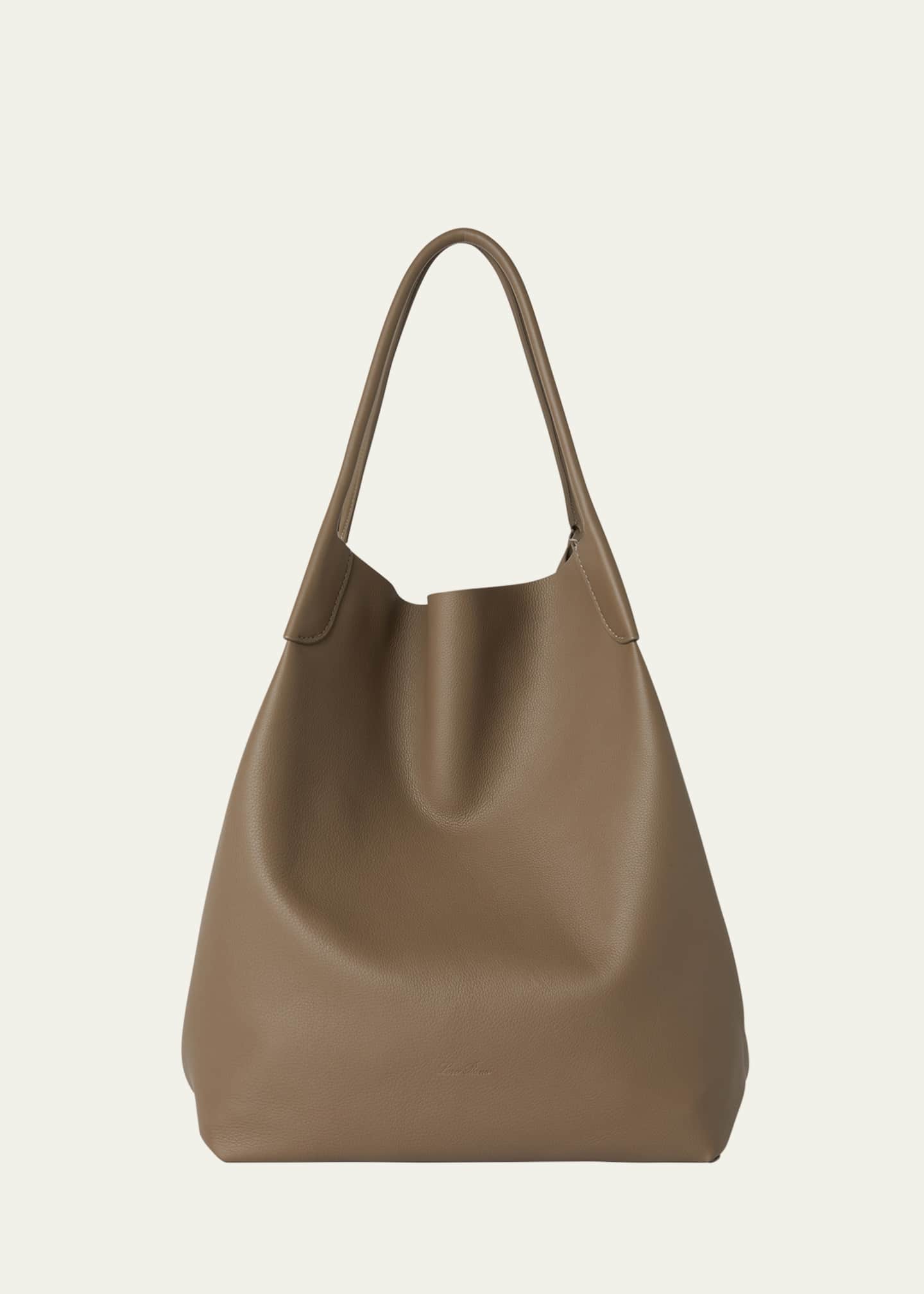 Loro Piana Bale Leather Hobo Bag Image 1 of 4