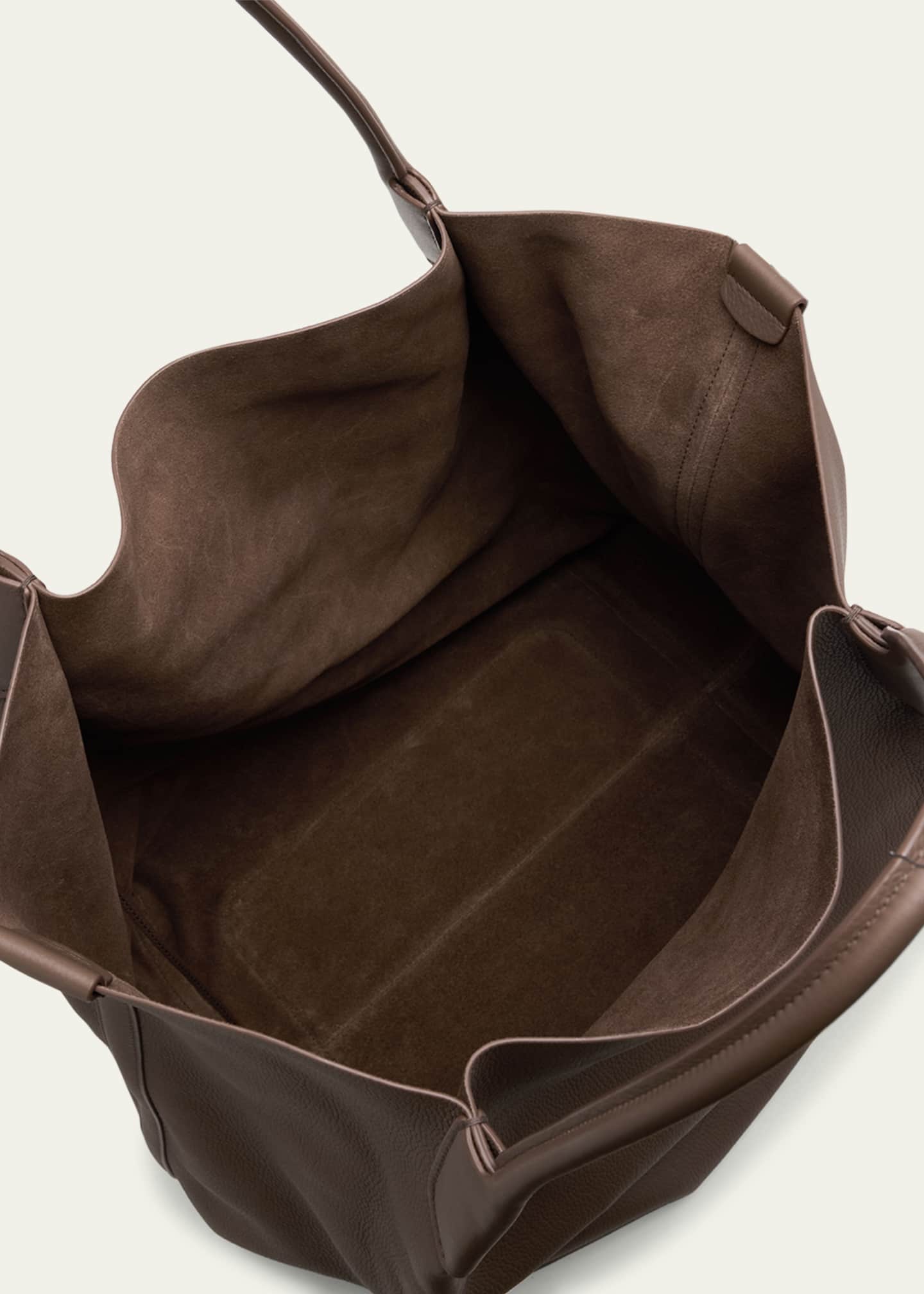 Loro Piana Bale Leather Hobo Bag Image 4 of 6