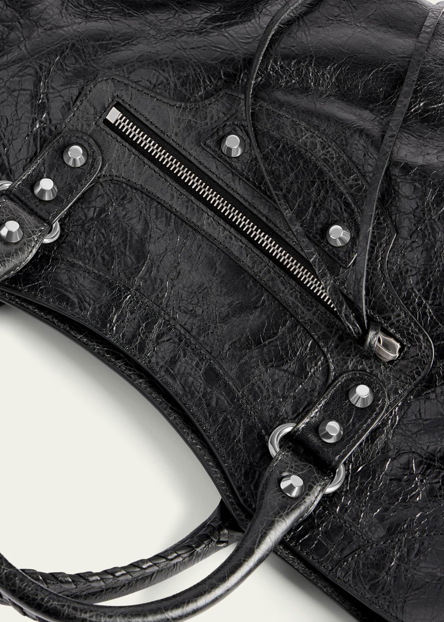Balenciaga Le City Medium Leather Tote Bag Image 6 of 6