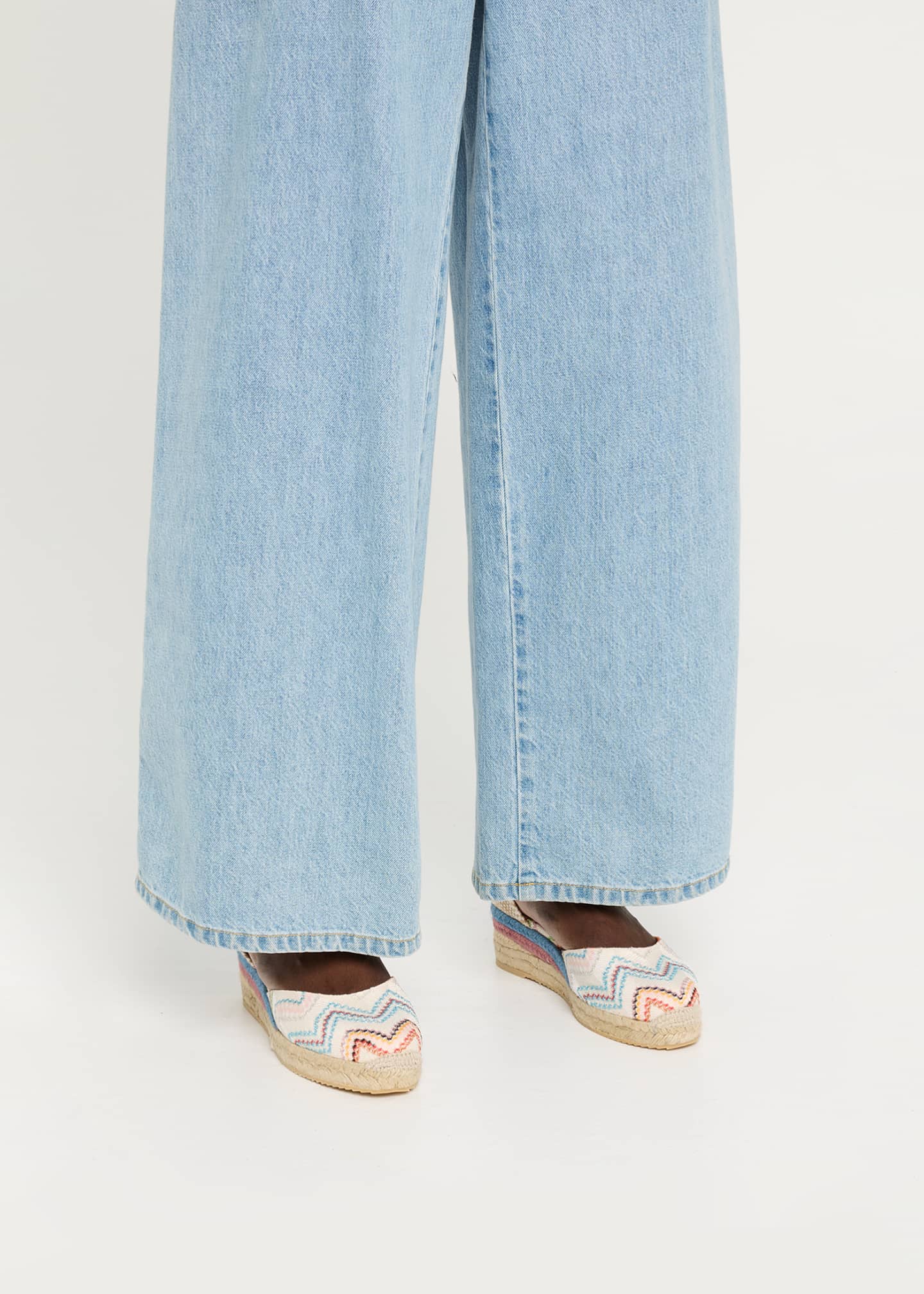 Eva Chevron Multi Ankle-Wrap Espadrilles - Thumbnail 2