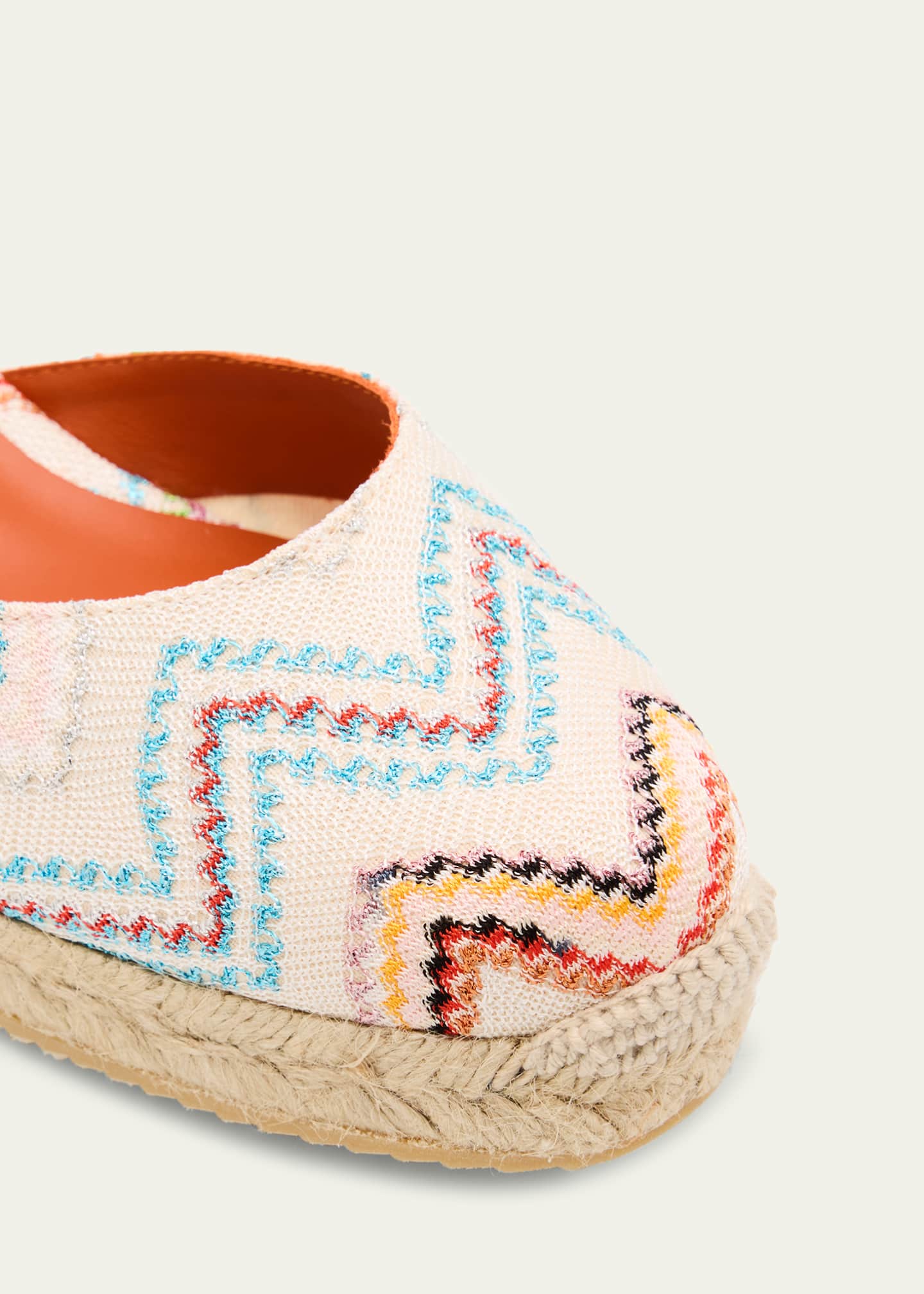 Eva Chevron Multi Ankle-Wrap Espadrilles - Thumbnail 6