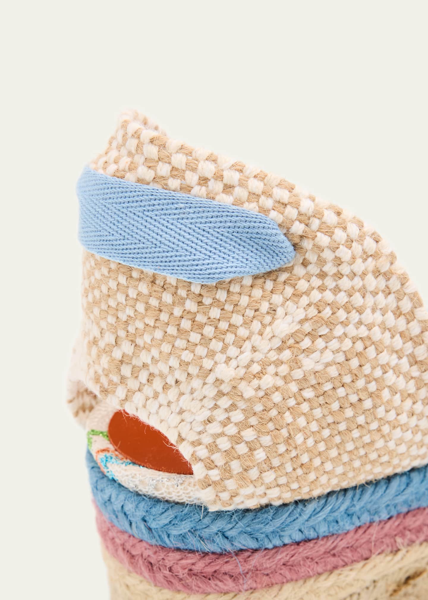 Eva Chevron Multi Ankle-Wrap Espadrilles - Thumbnail 5
