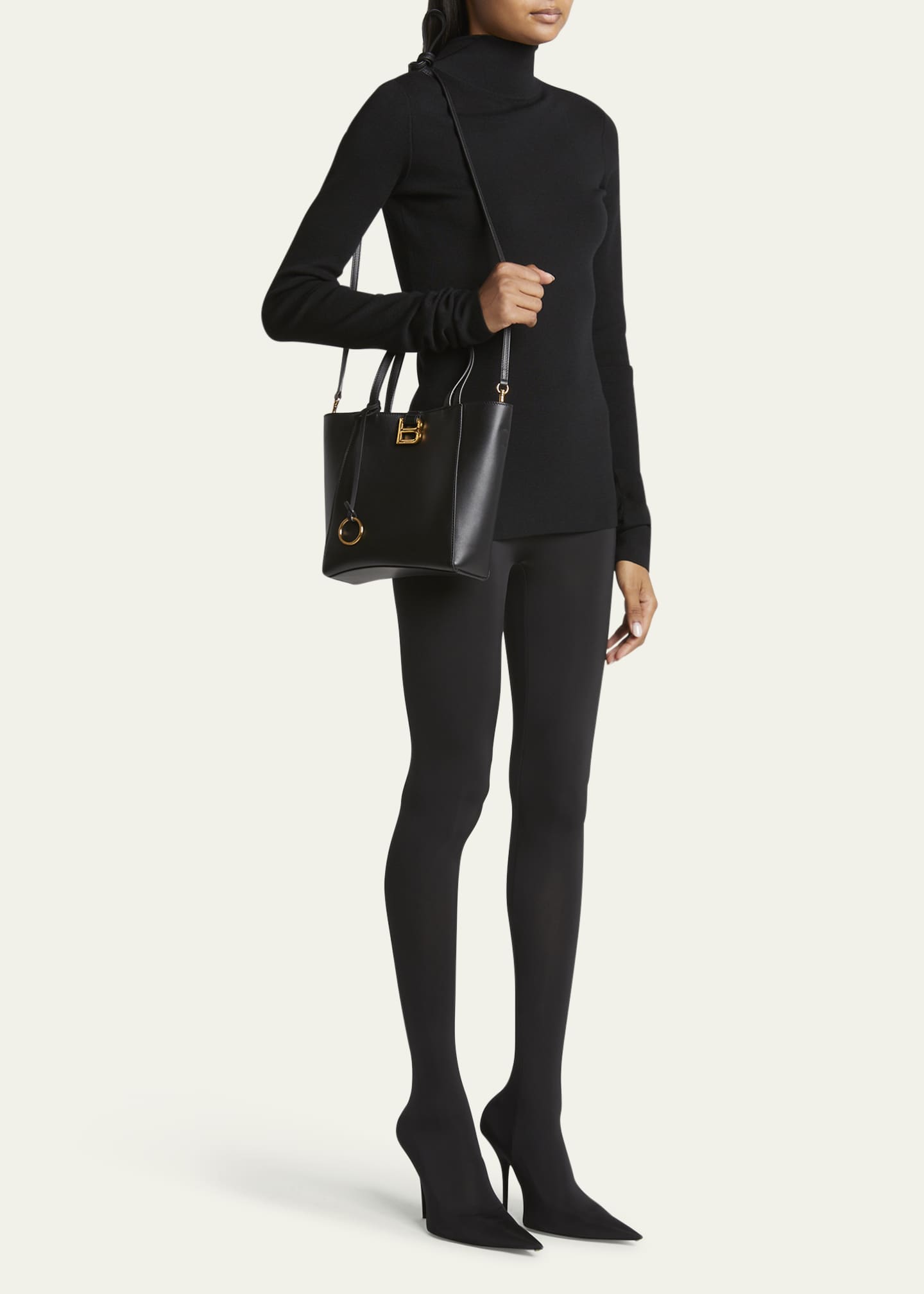 Balenciaga Hourglass Small Soft Leather Tote Bag - Bergdorf