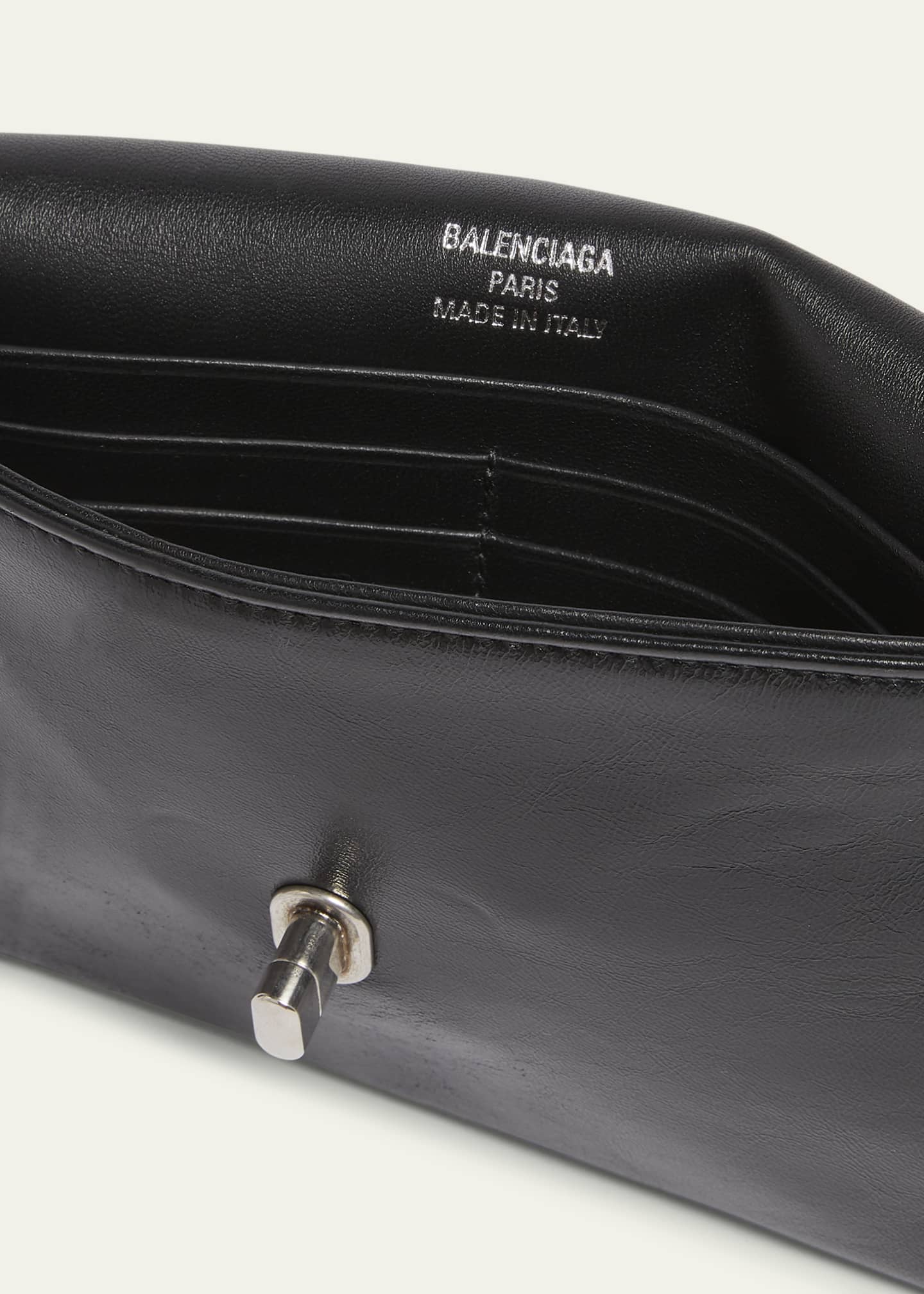 Balenciaga BB Soft Leather Phone Wallet on Chain - Bergdorf Goodman