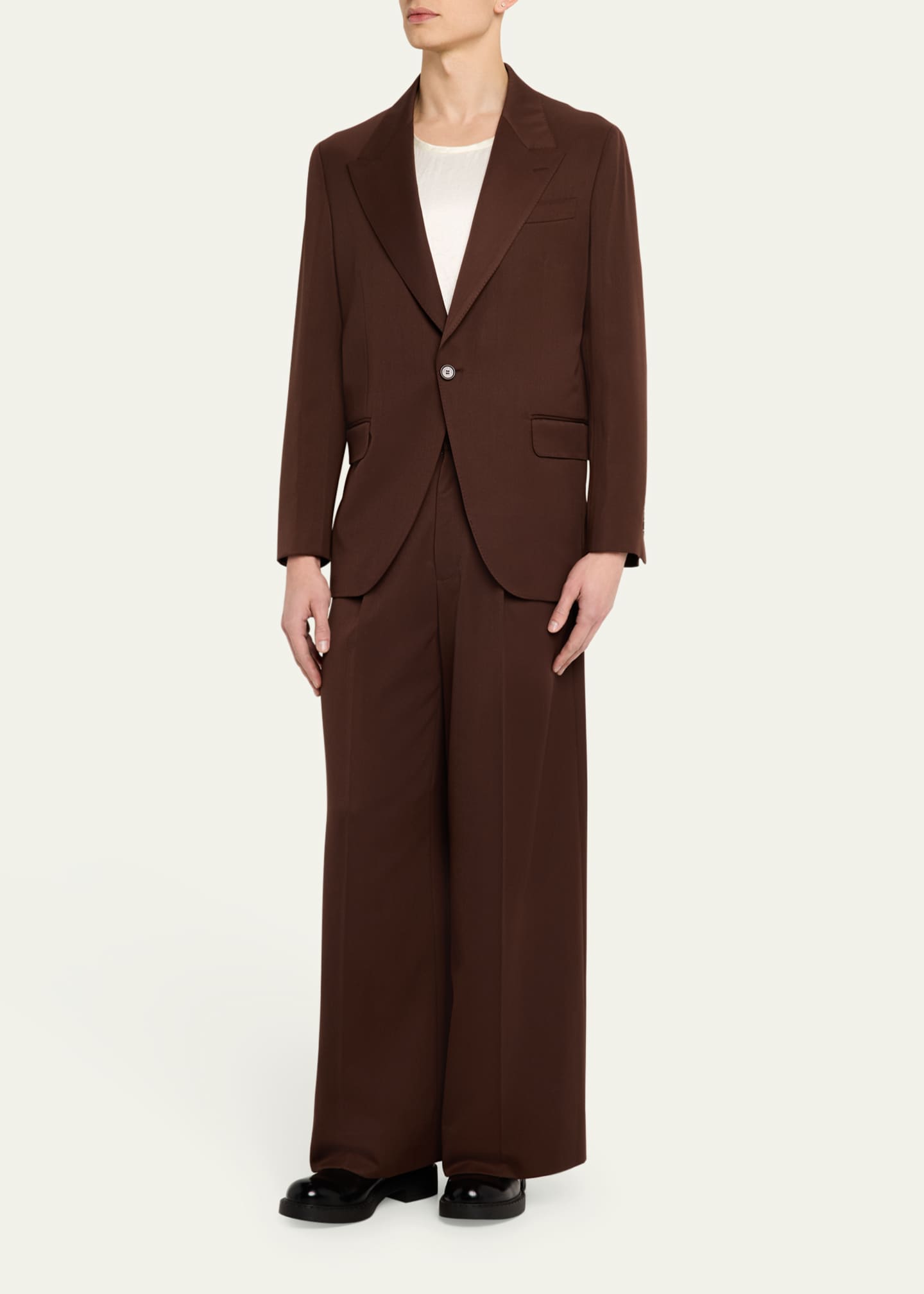 Simone Rocha Men's Wide Peak Embellished Dinner Jacket Image 2 of 8