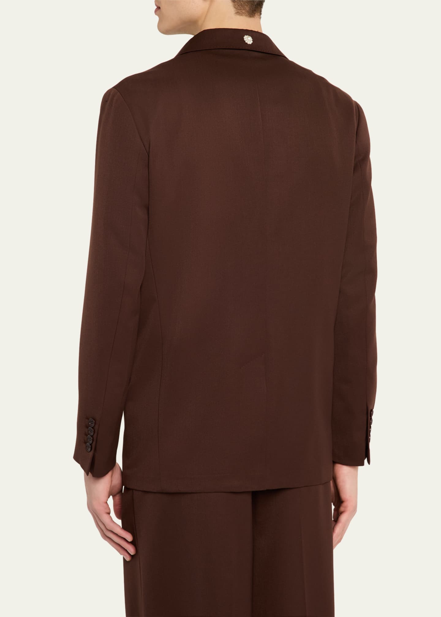 Simone Rocha Men's Wide Peak Embellished Dinner Jacket Image 3 of 8