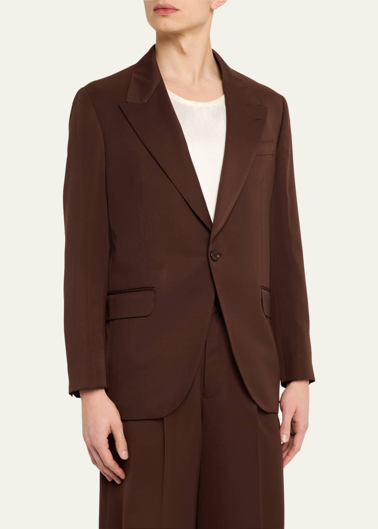 Simone Rocha Men's Wide Peak Embellished Dinner Jacket Image 4 of 8