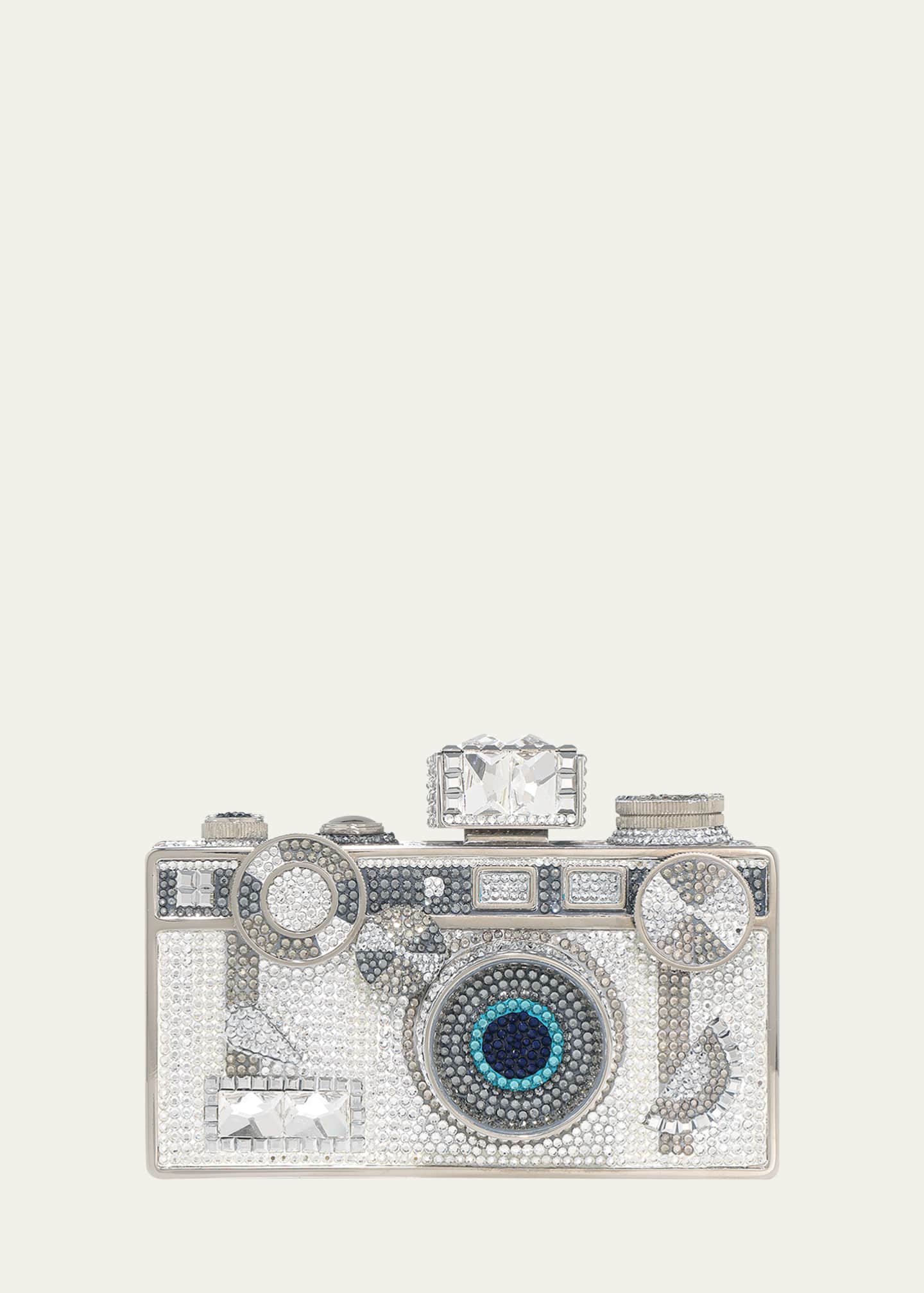 Judith Leiber Couture Zoom Camera Crystal Clutch Bag Image 1 of 3