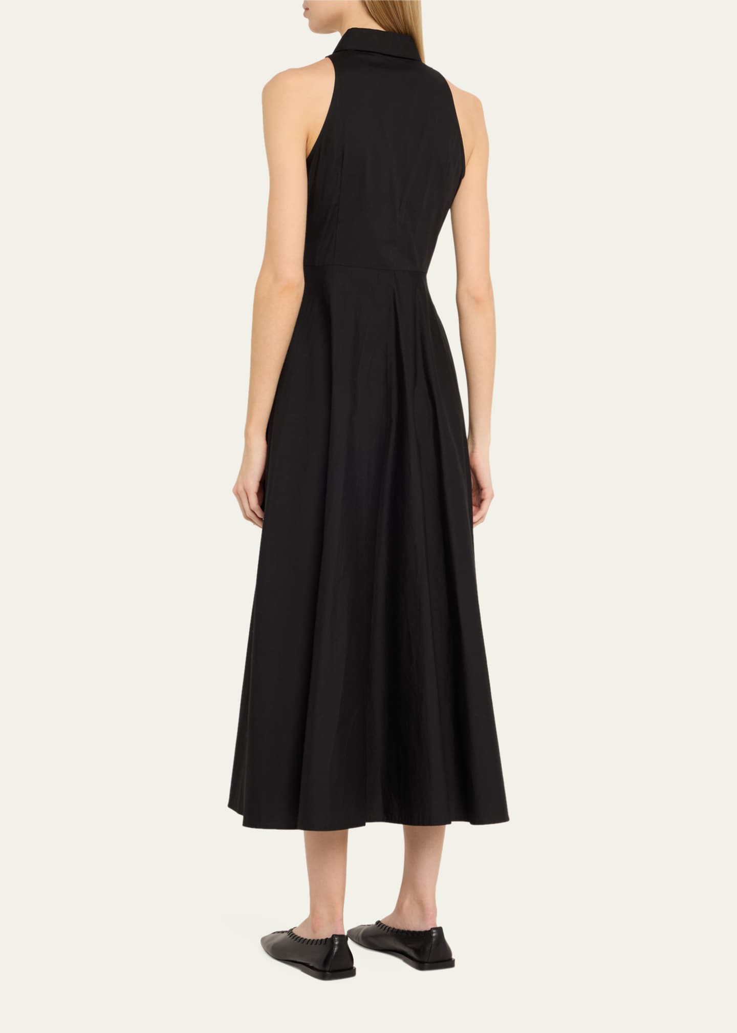 Toccin Chelsea Sleeveless Tie-Front Midi Shirtdress Image 3 of 5