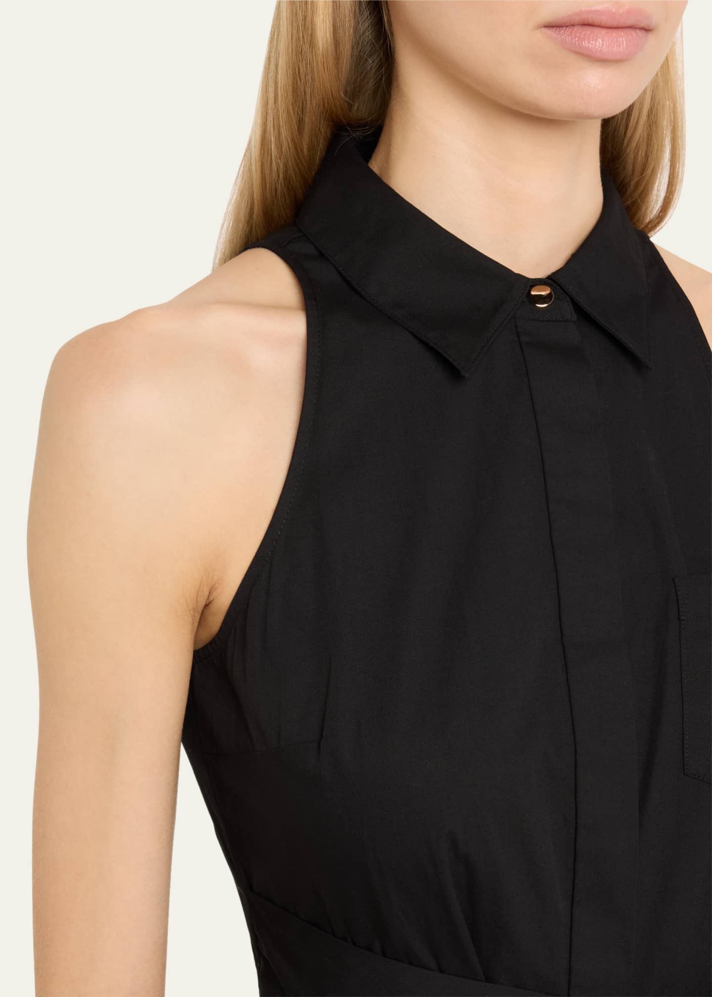 Toccin Chelsea Sleeveless Tie-Front Midi Shirtdress Image 5 of 5