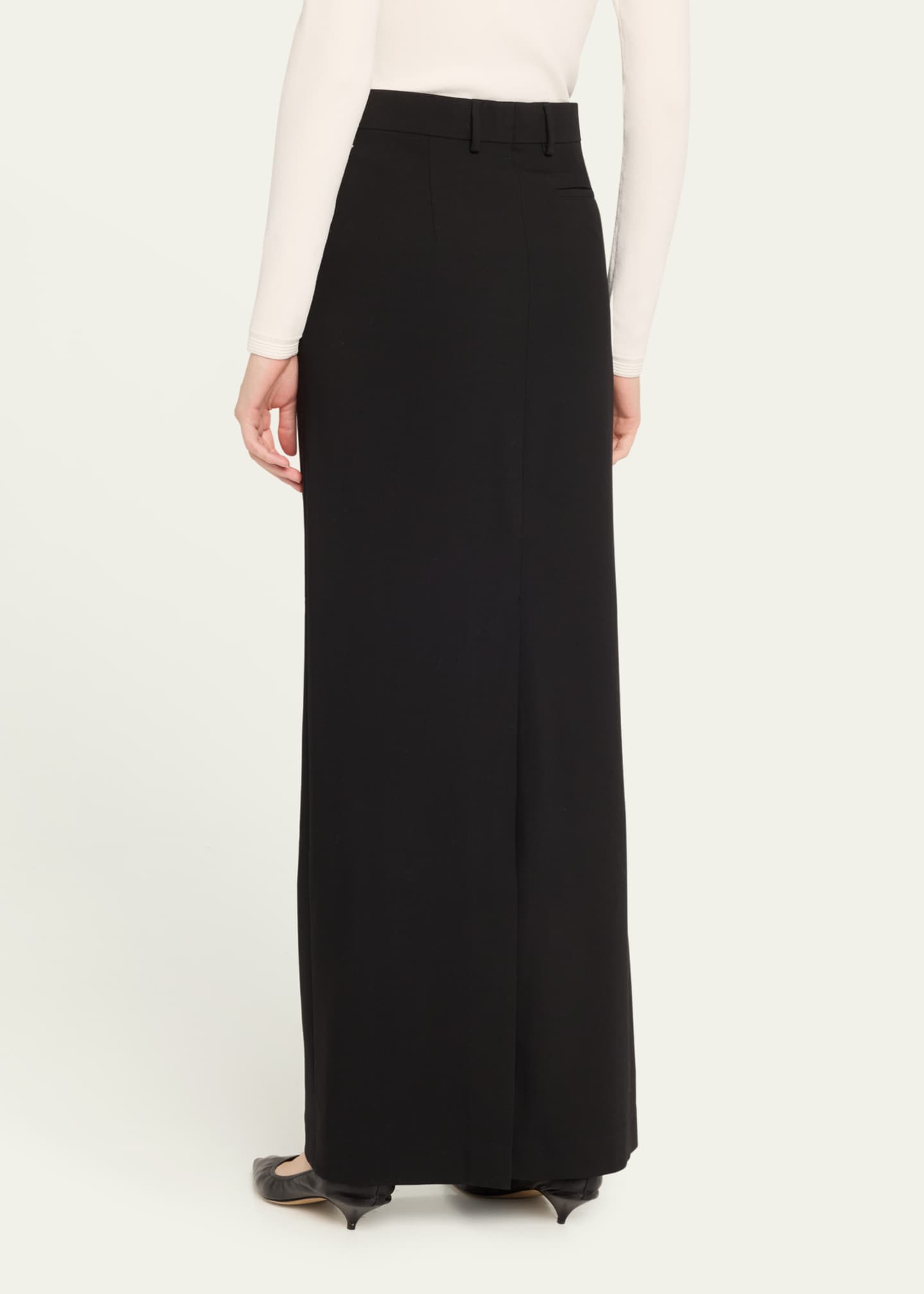 TEURN STUDIOS Tailored Wool Maxi Skirt Image 3 of 5