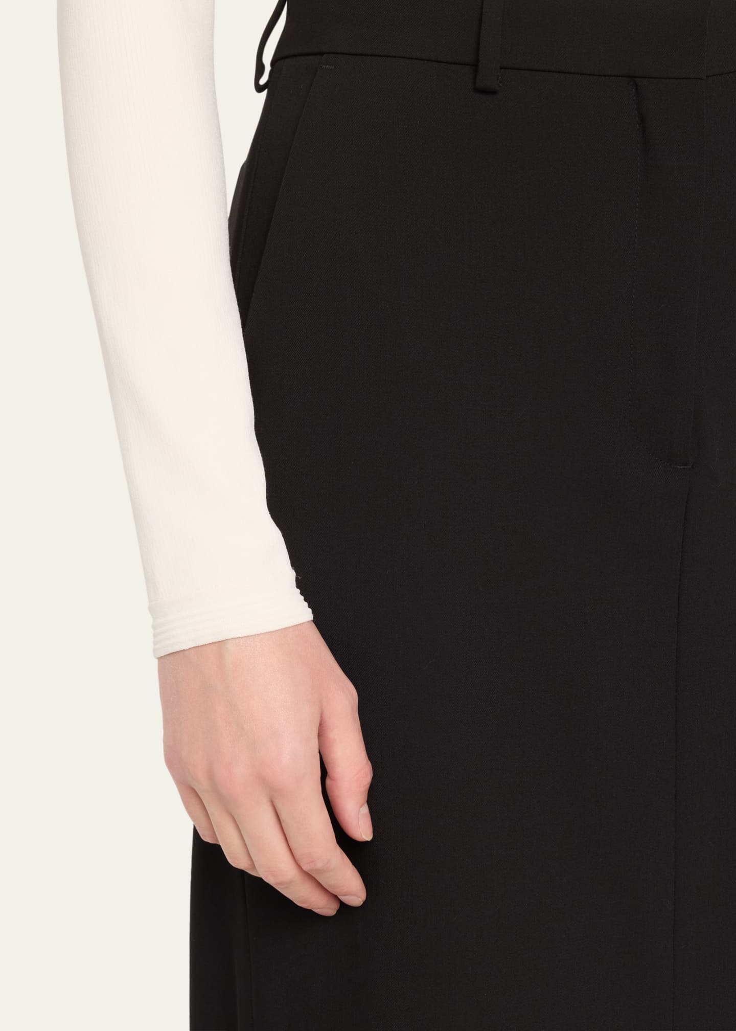 TEURN STUDIOS Tailored Wool Maxi Skirt Image 5 of 5