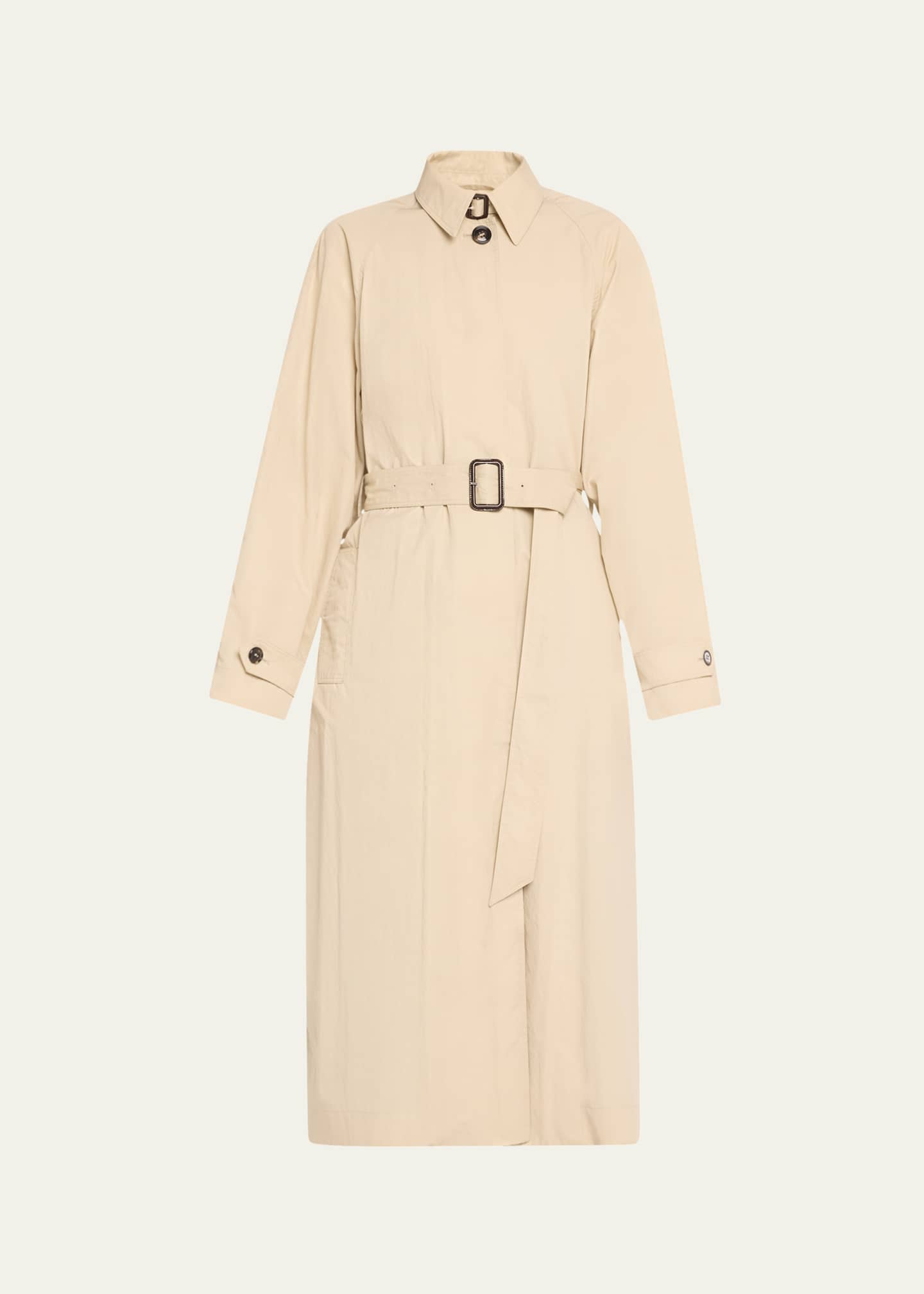 TEURN STUDIOS Belted Trench Coat Image 1 of 5