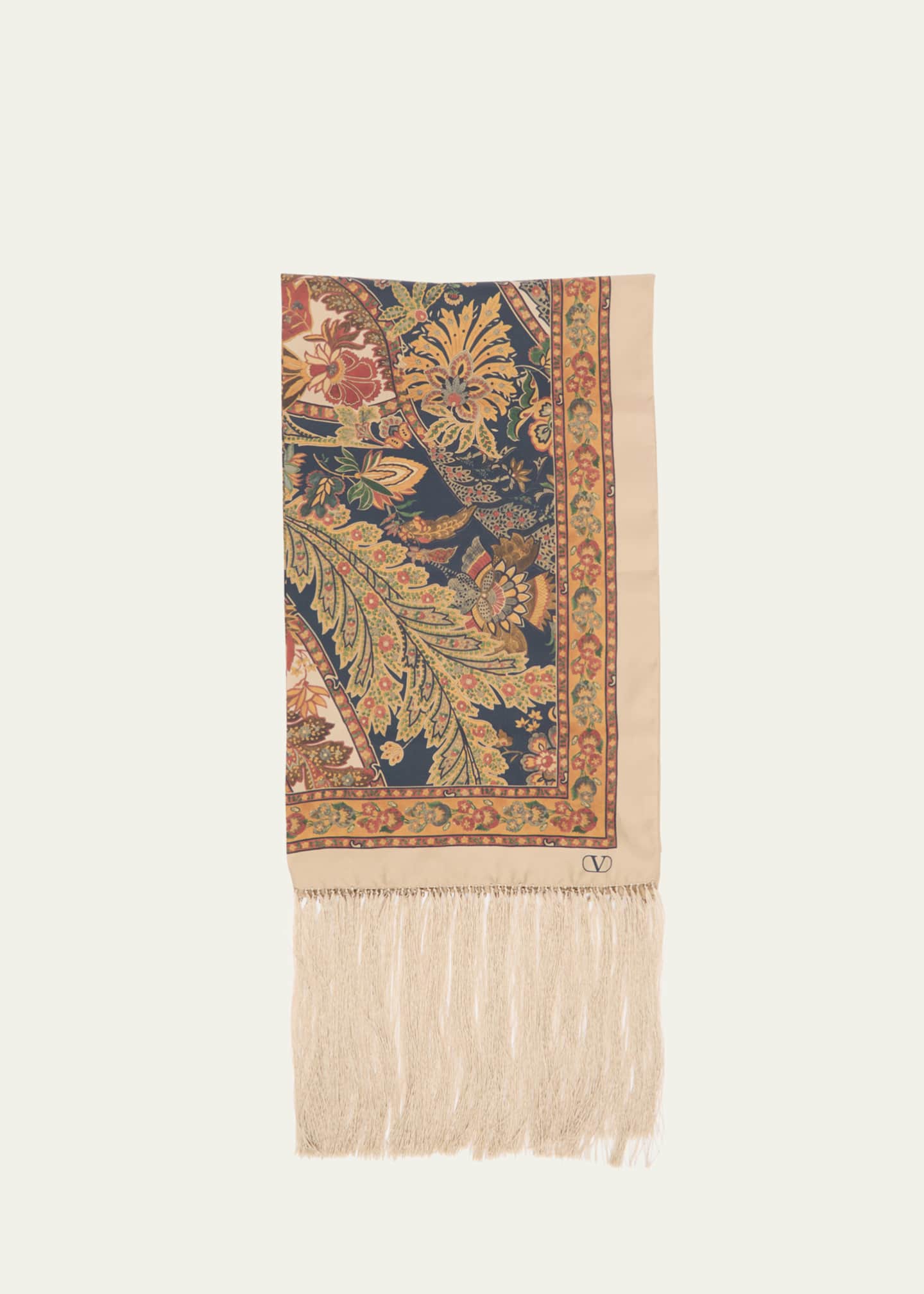 Valentino Garavani Paisley-Print Silk Scarf