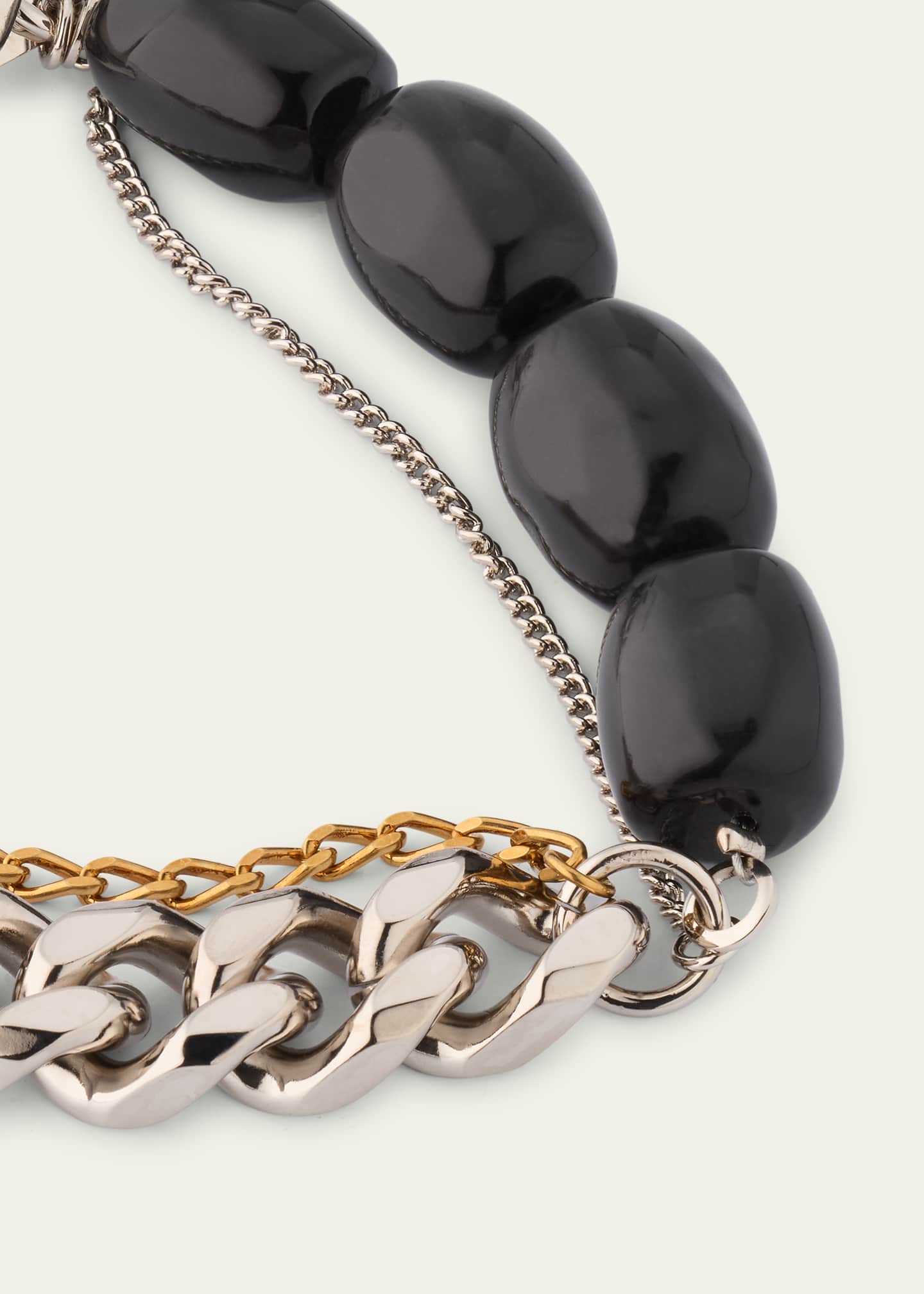 Dries Van Noten Men's Stone and Chain Bracelet Image 3 of 4