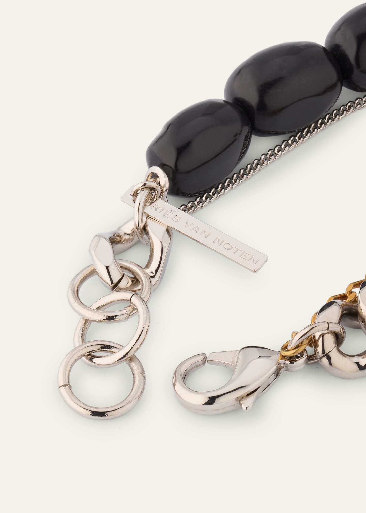 Dries Van Noten Men's Stone and Chain Bracelet Image 4 of 4