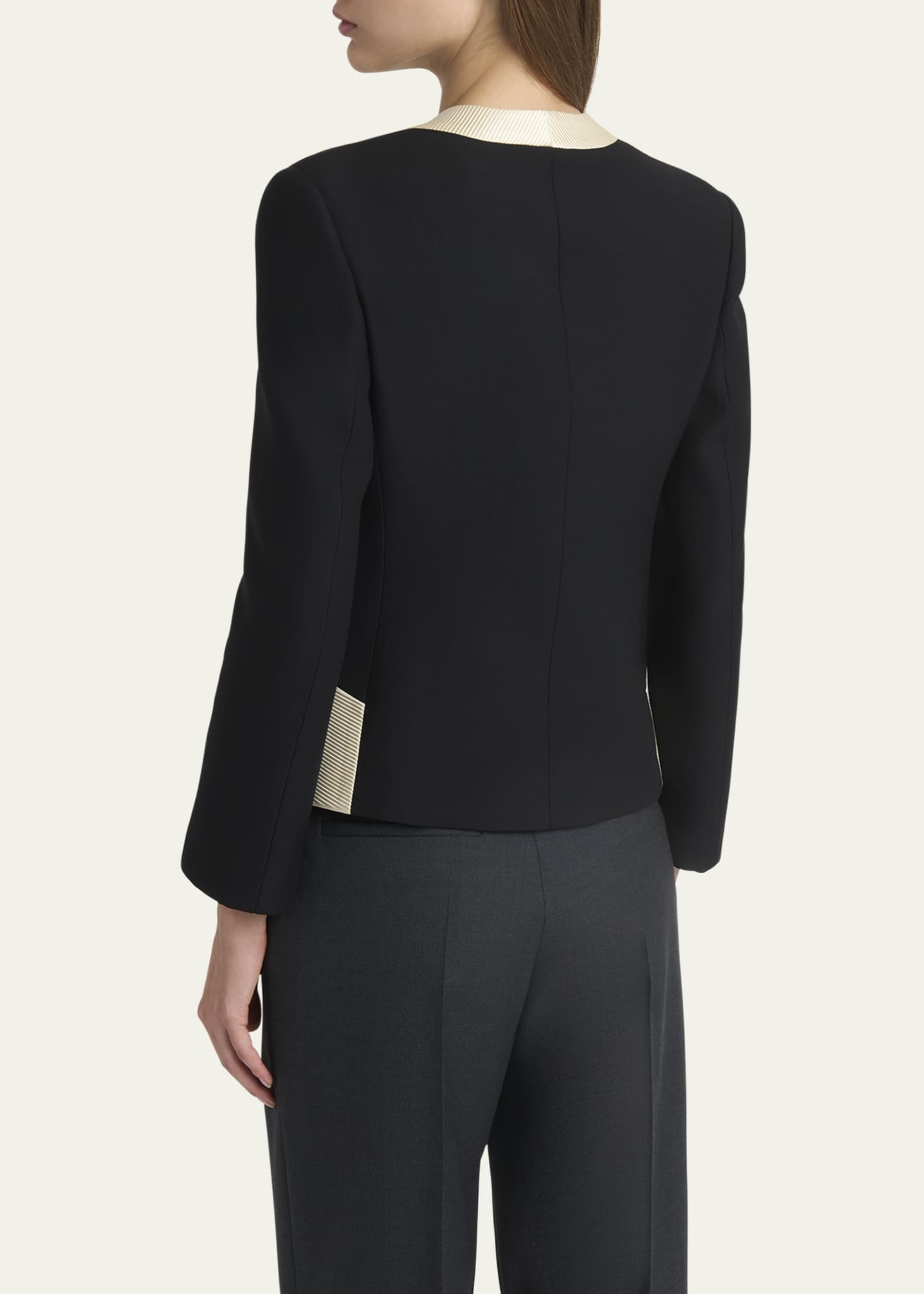 Valentino Garavani Bow Tuxedo Wool Jacket Image 3 of 5