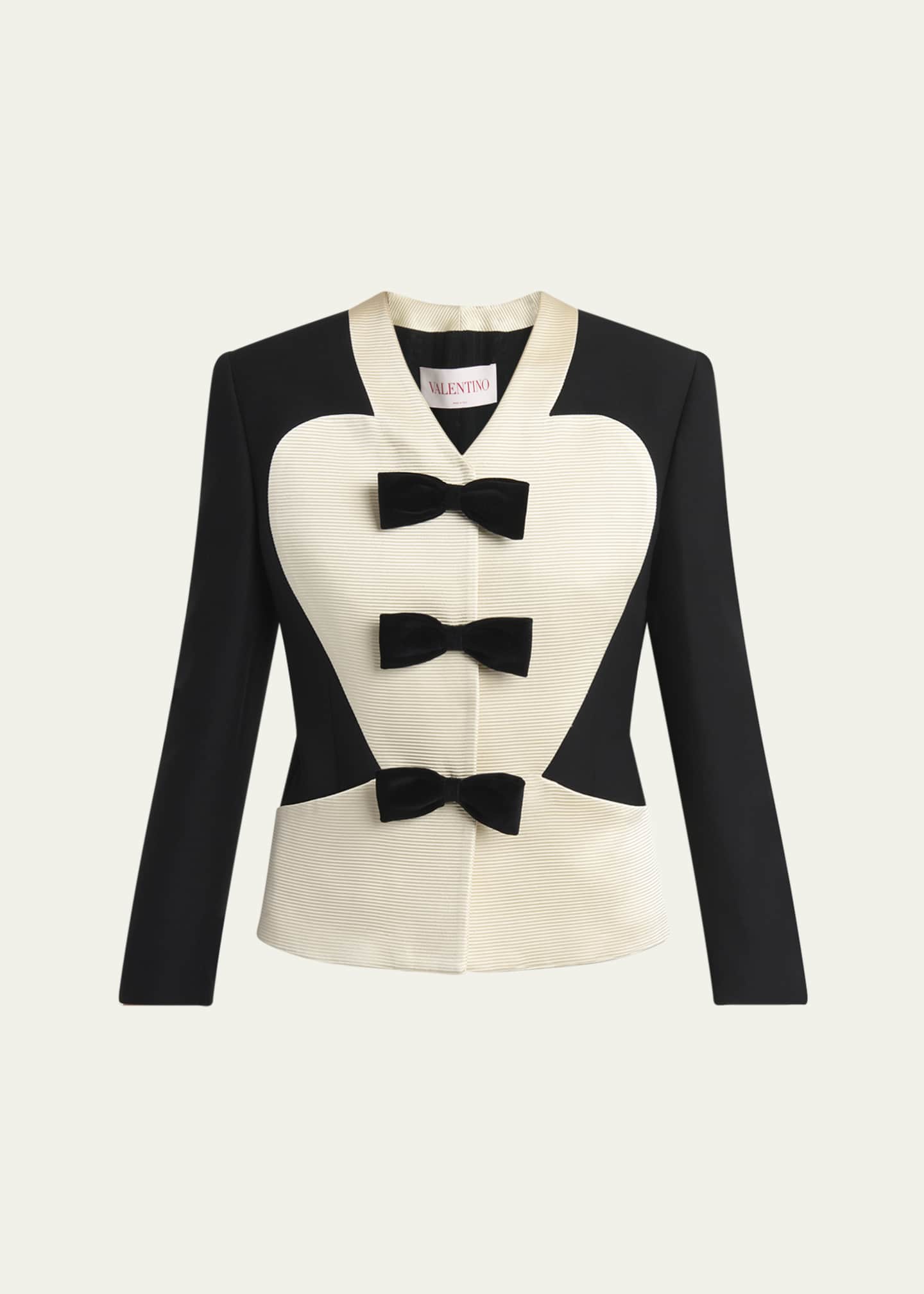 Valentino Garavani Bow Tuxedo Wool Jacket Image 1 of 5