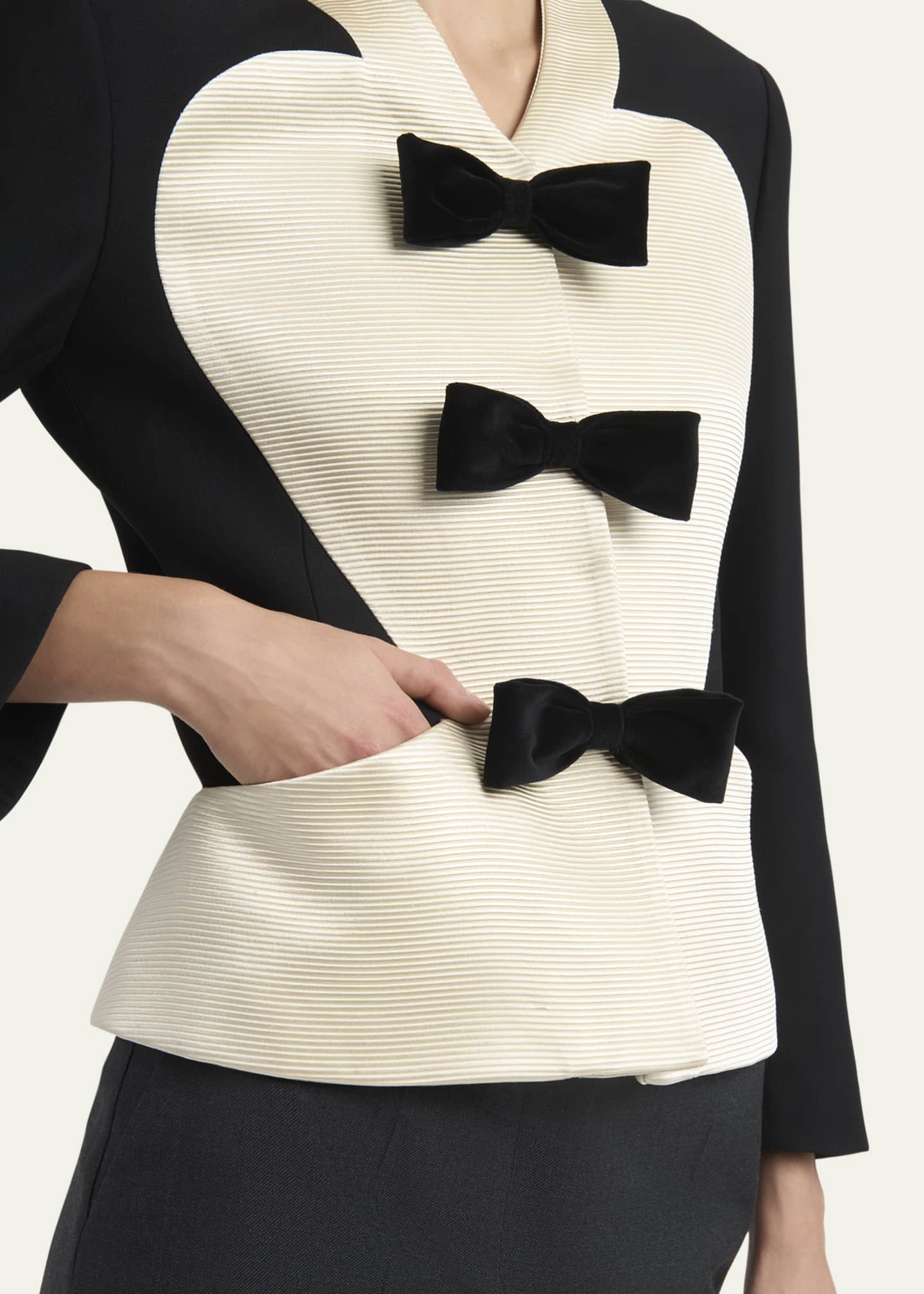Valentino Garavani Bow Tuxedo Wool Jacket Image 5 of 5