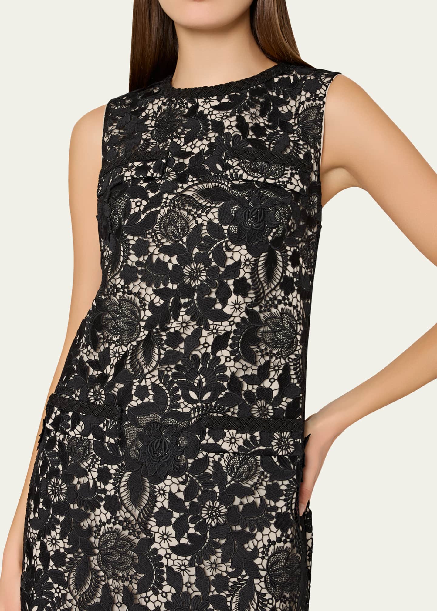 Milly 3D Garden Lace Mini Dress Image 4 of 4