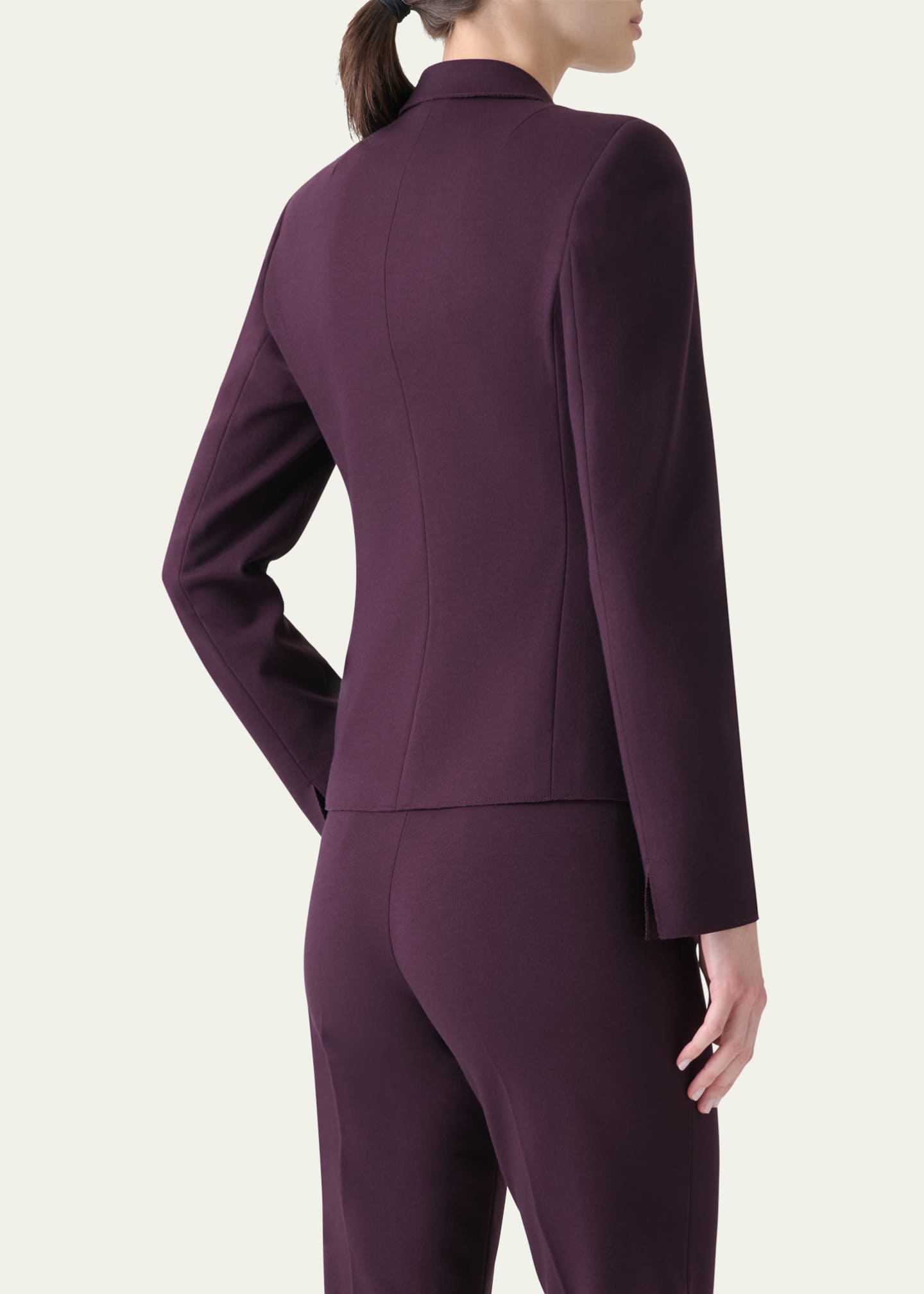 Akris punto Single-Button Viscose Jersey Jacket Image 3 of 5