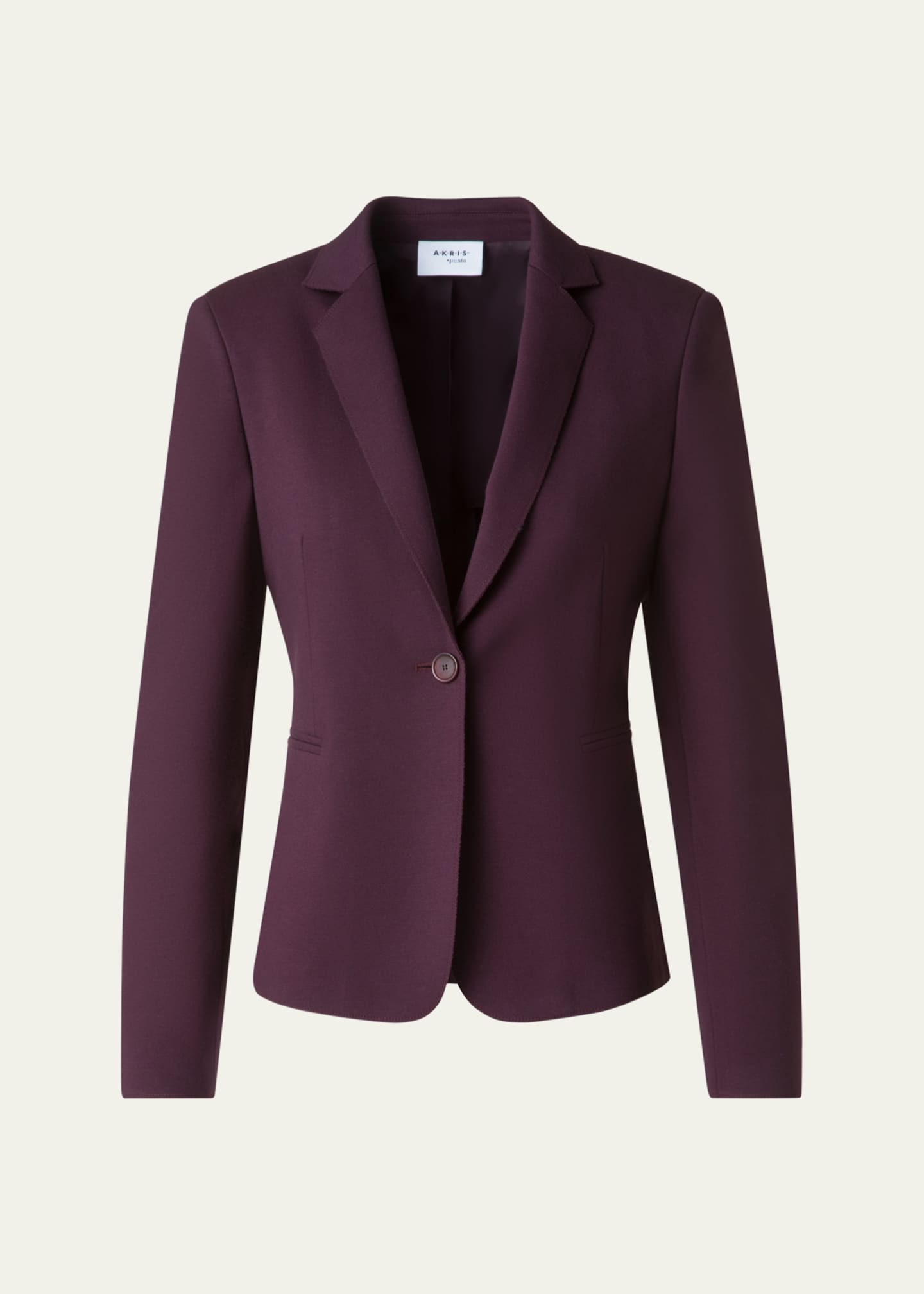 Akris punto Single-Button Viscose Jersey Jacket Image 1 of 5