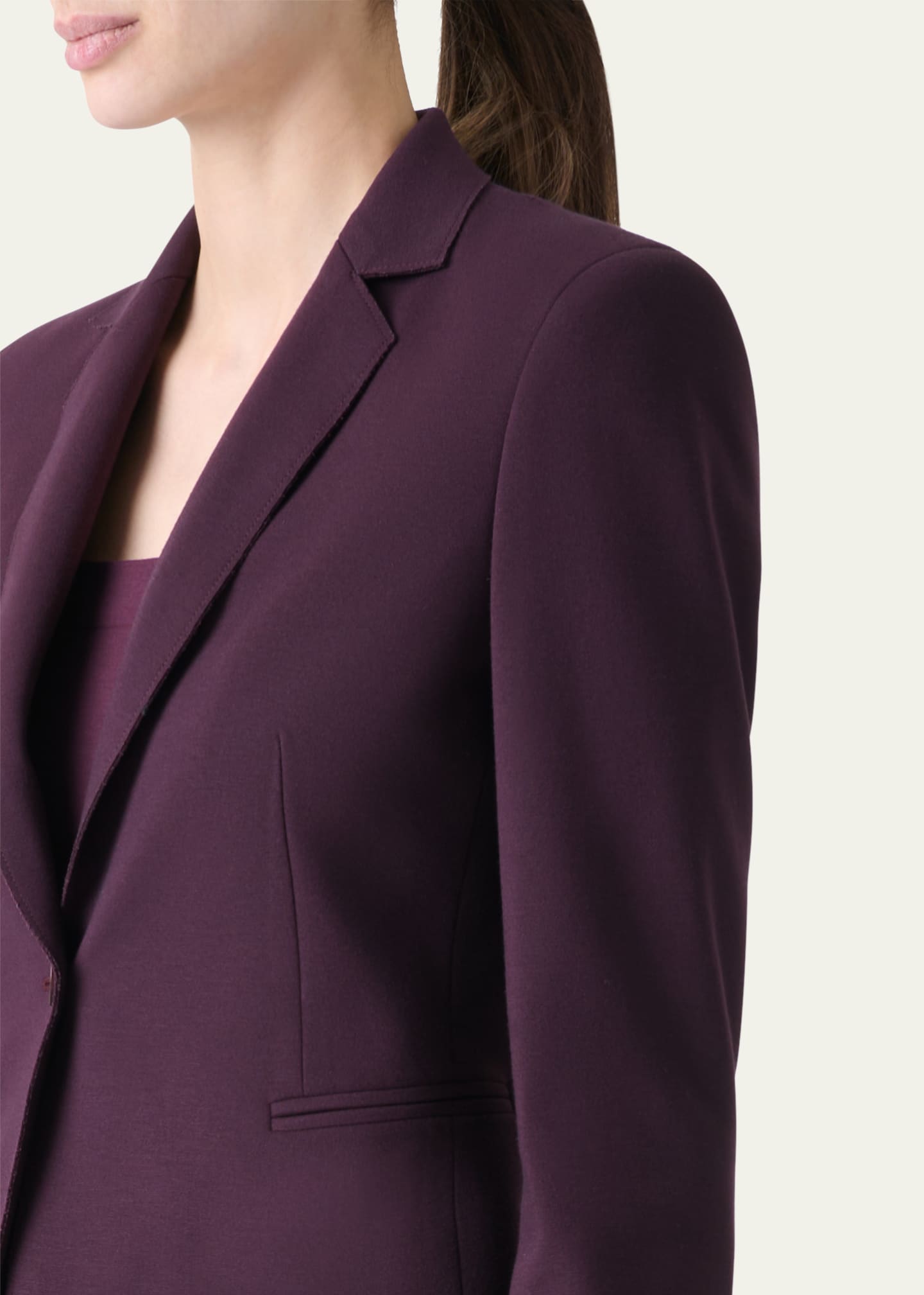 Akris punto Single-Button Viscose Jersey Jacket Image 5 of 5