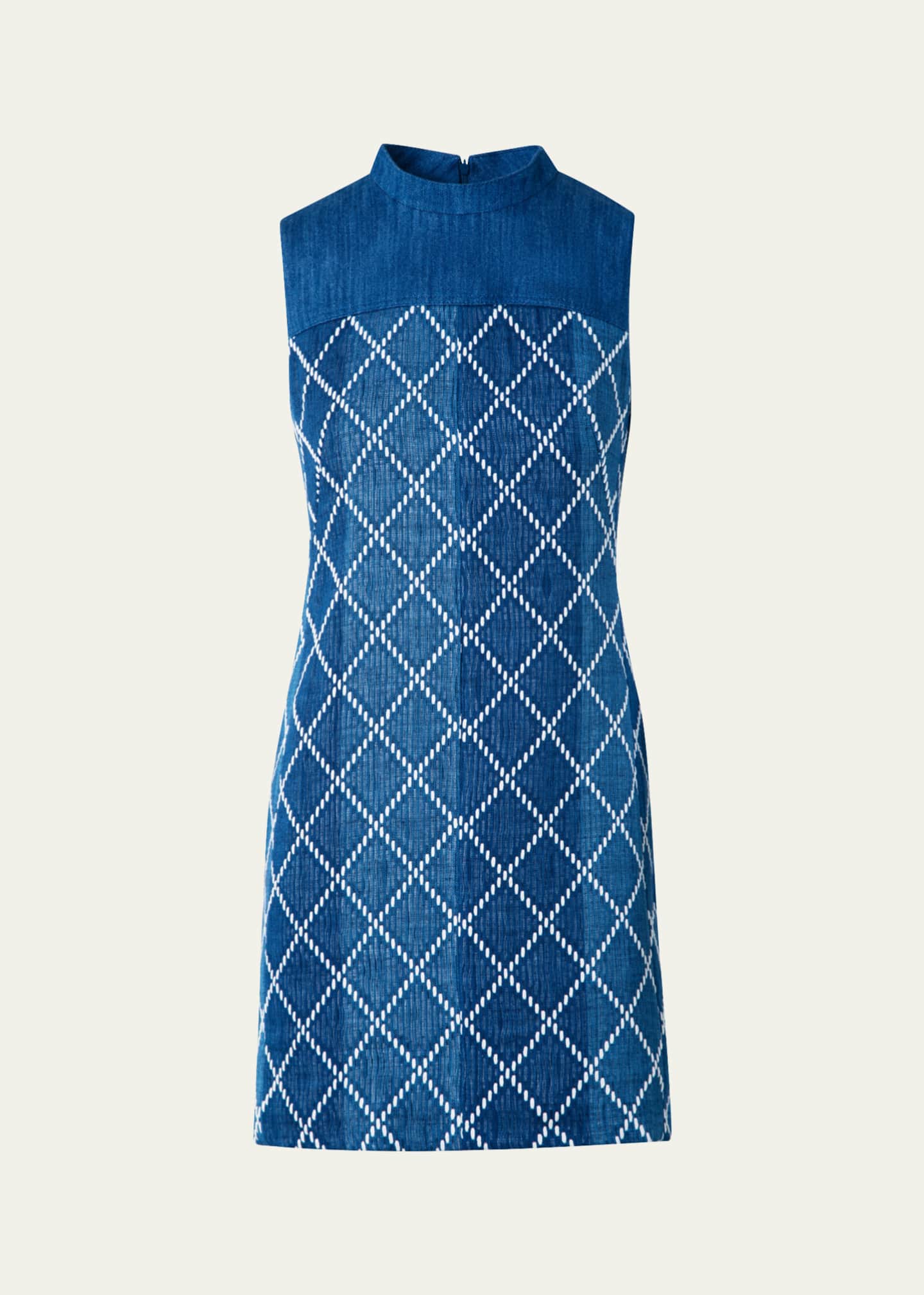 アクリス　AKRIS punto ブルードレス Akris Punto - Azure Belted Short Sleeve T-Shirt Dress
