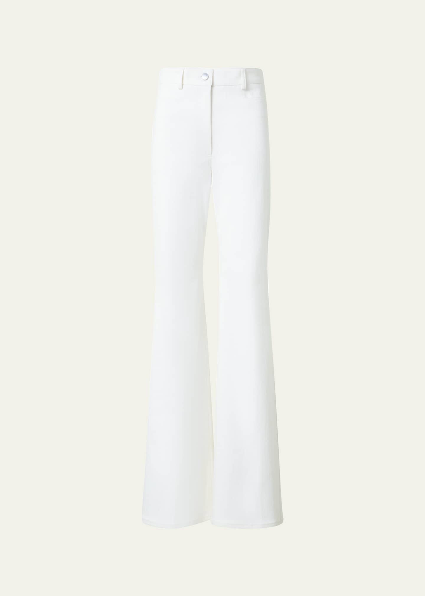 Akris punto Bootcut Cotton Stretch Denim Pants - Bergdorf