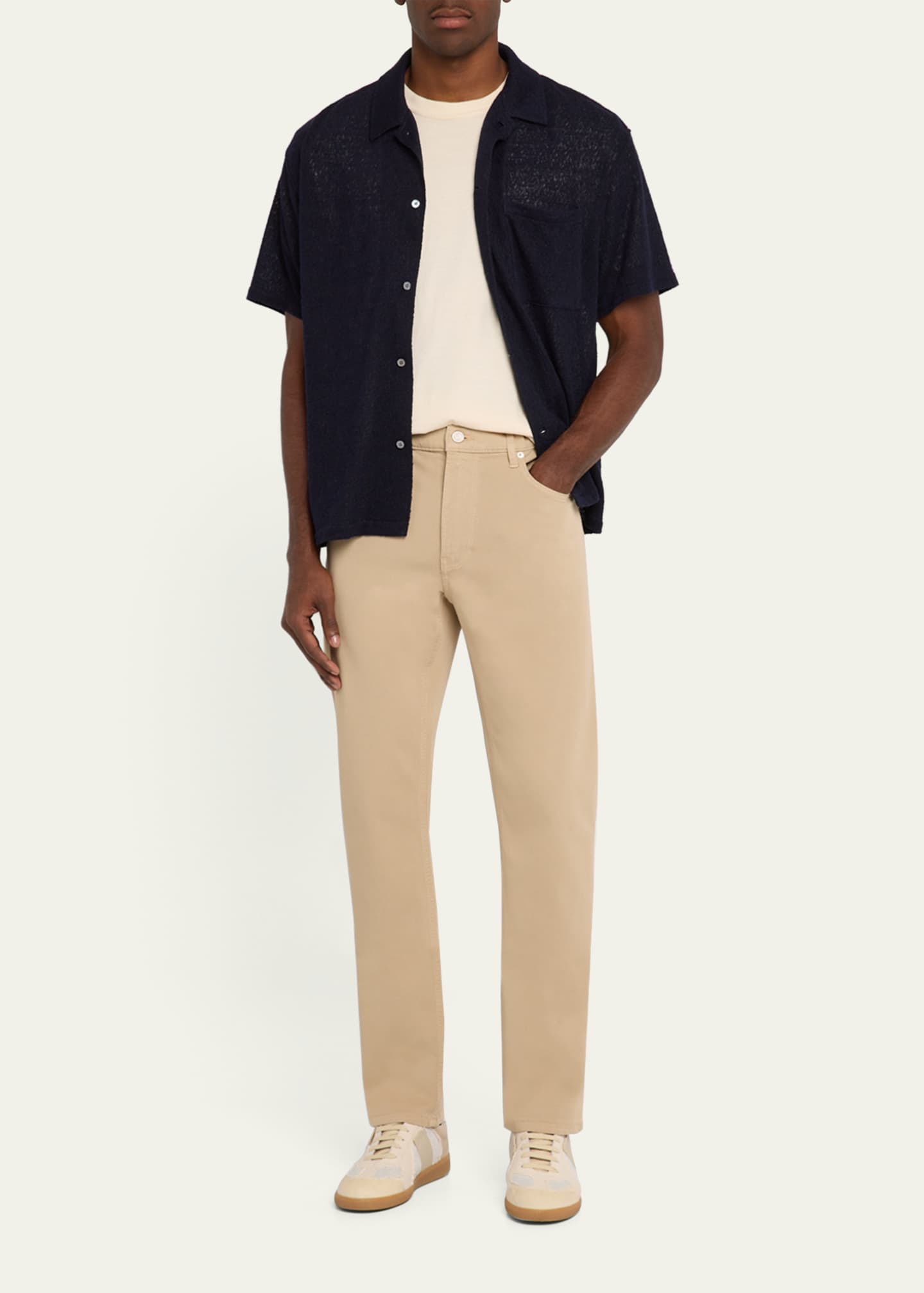 FRAME Men's Textured Terry Camp Shirt Image 2 of 5